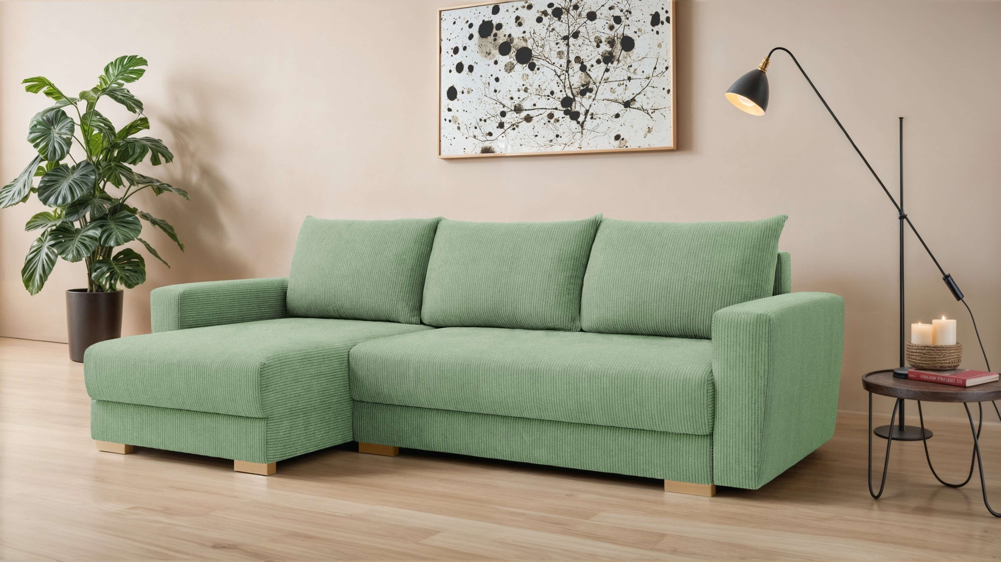 INOSIGN Ecksofa "MAGHERA universell Schlafsofa mit Bettkasten, Maße B/T/H: günstig online kaufen