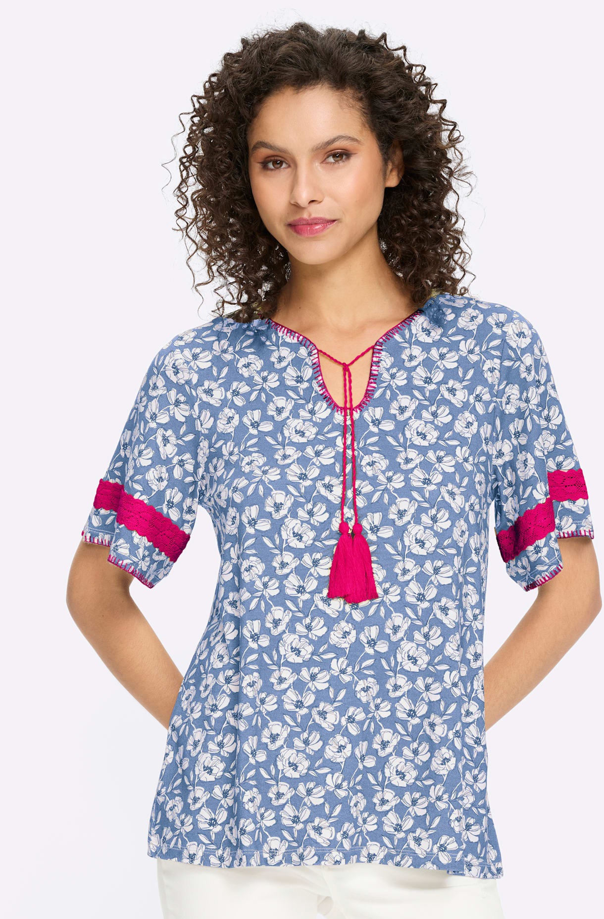 heine Kurzarmshirt "Druck-Shirt" 1 tlg. günstig online kaufen