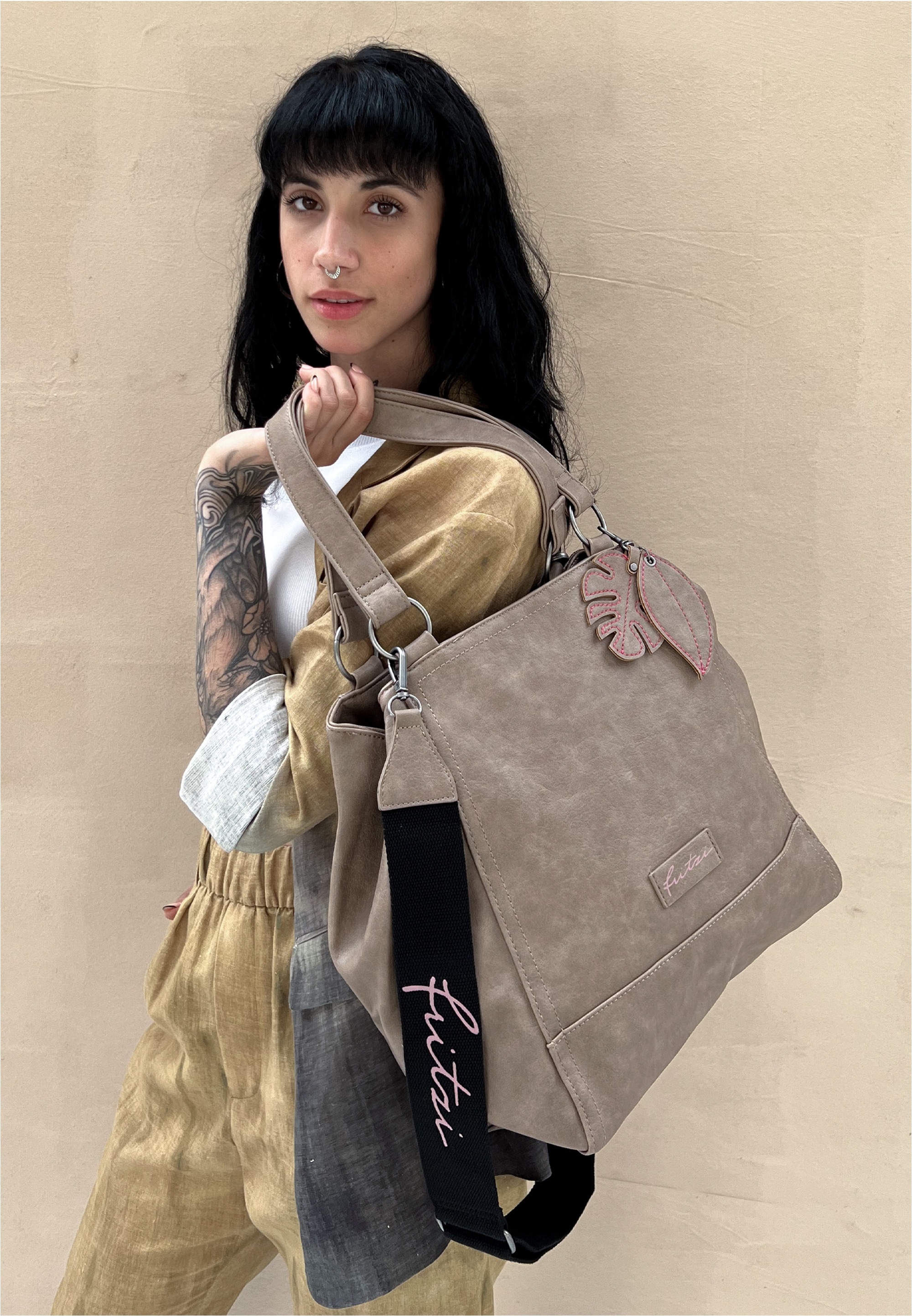 Fritzi aus Preußen Schultertasche »Eco Joy01« aus veganen und recycelten Materialien