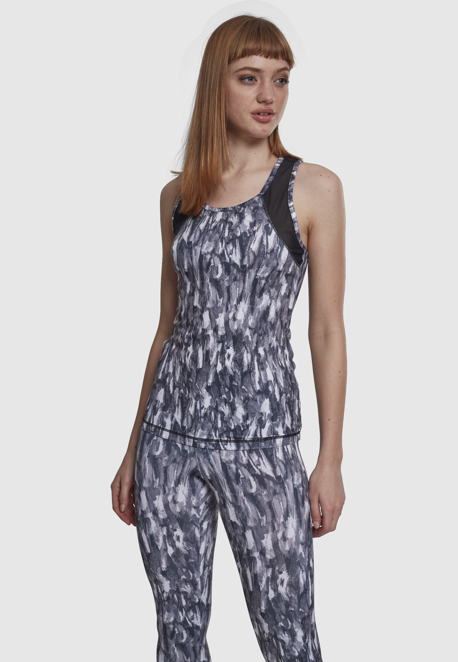 URBAN CLASSICS Muskelshirt »Urban Classics Damen Ladies Active Graphic Top« 1 Stk.