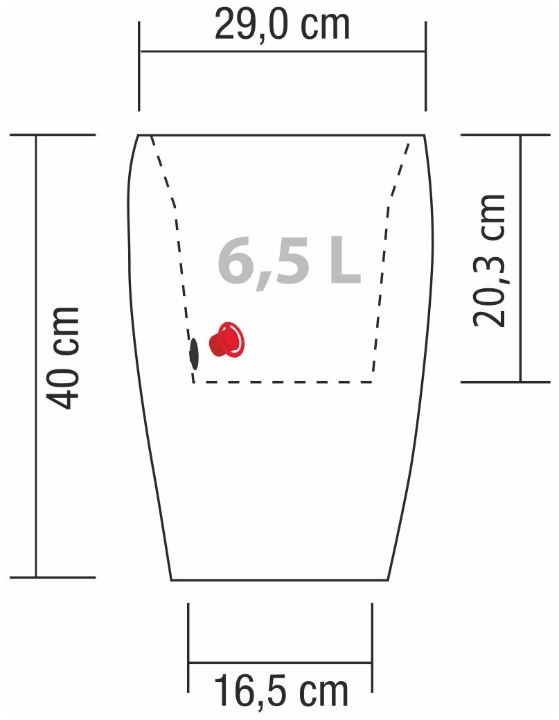 Blumentopf BAUR bestellen »40/299 Scheurich BARCEO HIGH« |