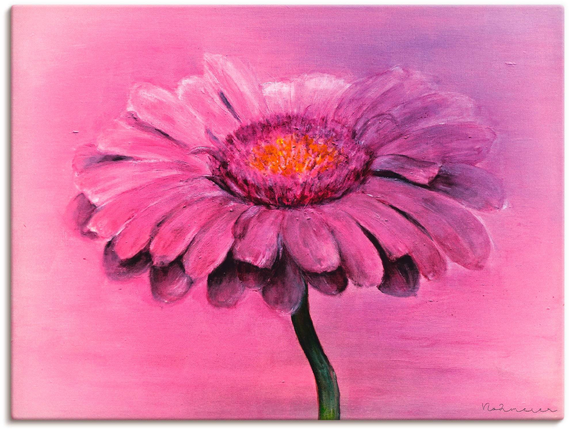 Artland Leinwandbild "Gerbera" Blumen 1 Stk. tlg. auf Keilrahmen gespannt günstig online kaufen