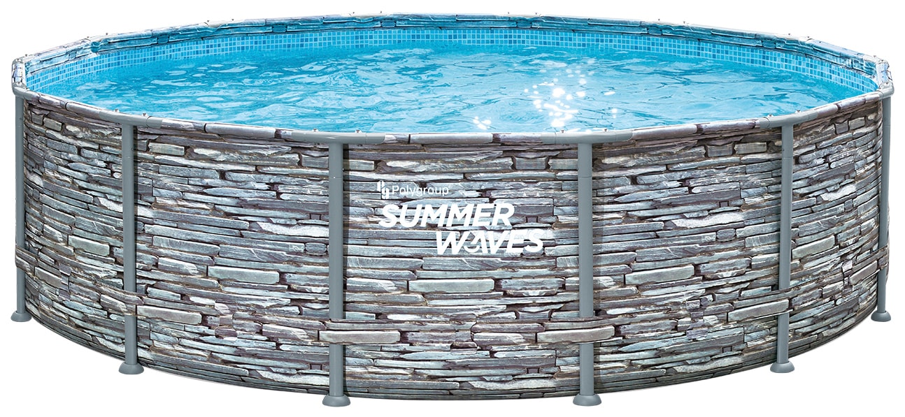 SummerWaves Framepool »Elite Frame«, (Set, 8 tlg.), ØxH: 427x107 cm