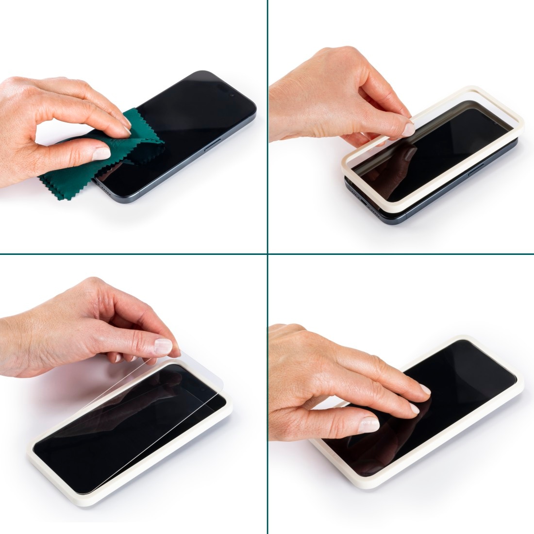 Hama Displayschutzglas »Displayschutz für iPhone Air (Panzerglas, ultraklar, Montagehilfe)«