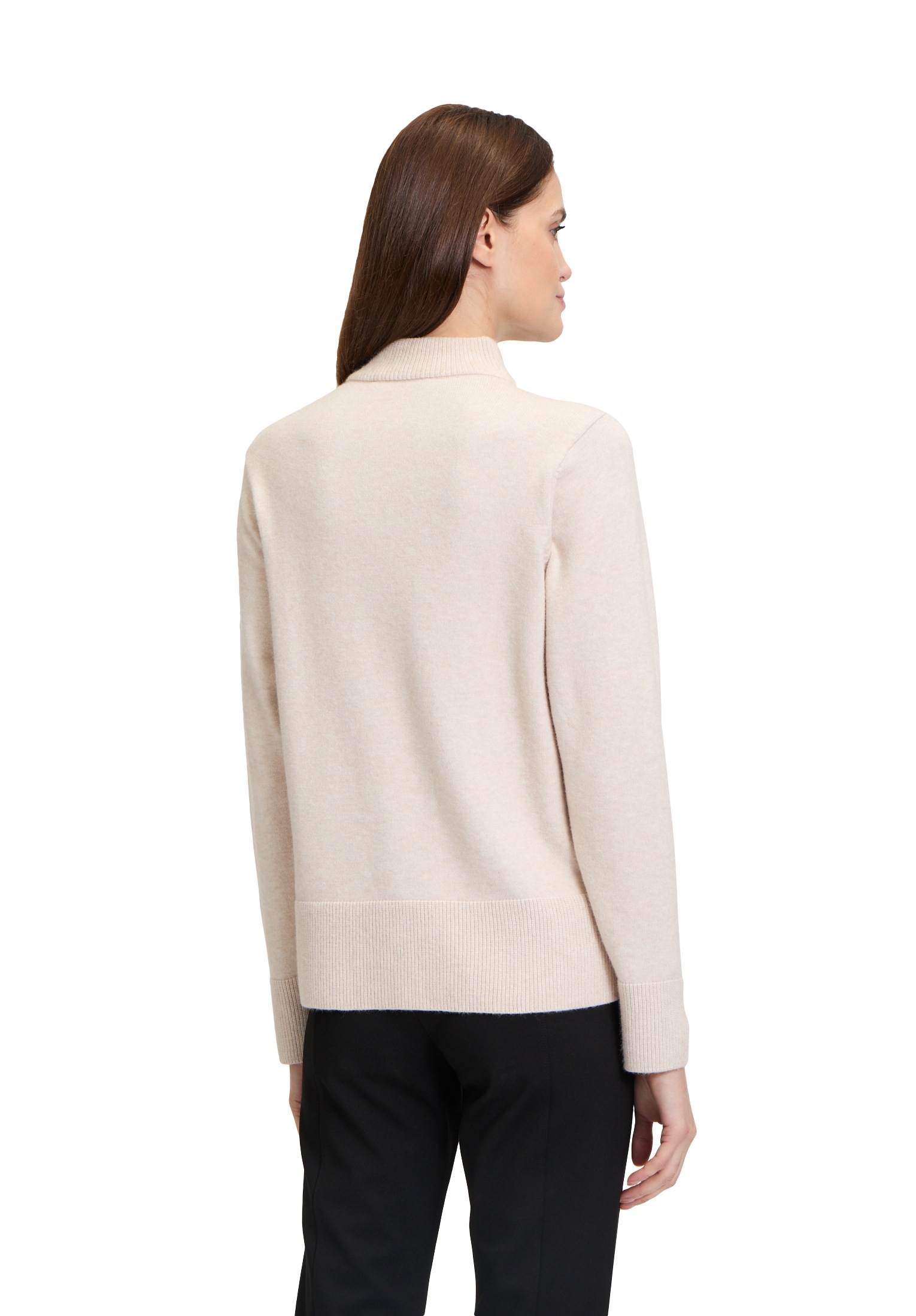 Betty Barclay Strickpullover »Betty Barclay Feinstrickpullover mit Rippenstruktur«, (1 tlg.), Strass
