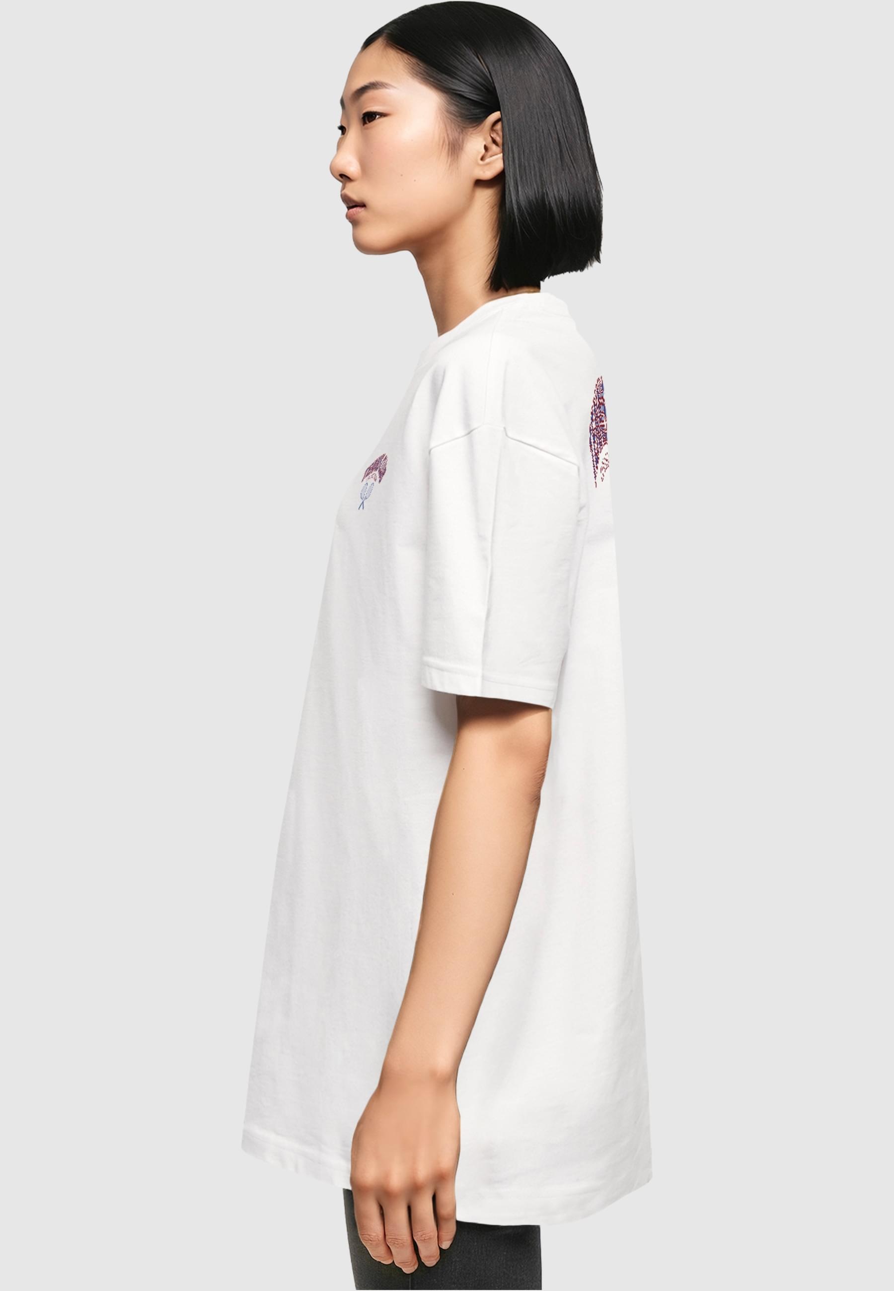 Merchcode T-Shirt »Merchcode Damen Ladies College Club Boyfriend Tee«, (1 tlg.)