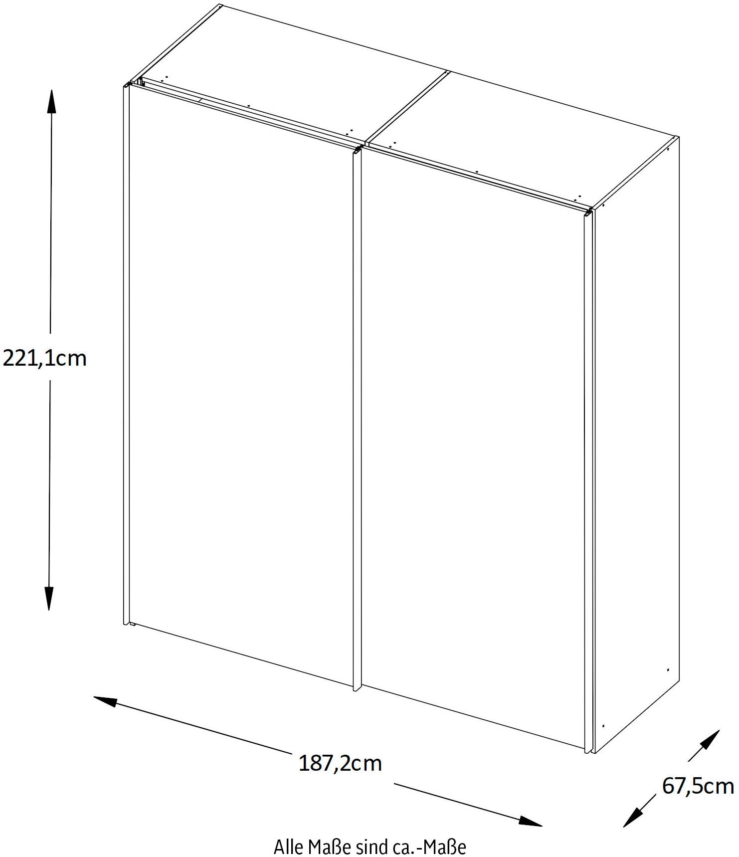 STAUD Schwebetürenschrank »Sinfonie Plus, edles Design in hochwertiger Qualität, Made in Germany« In vier verschiedenen Ausstattungsvarianten