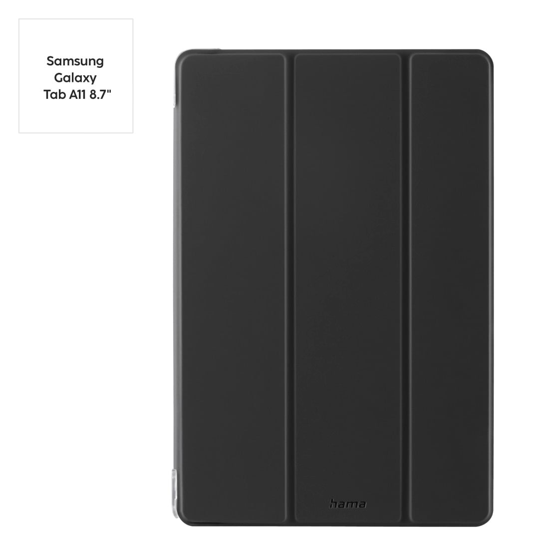 Hama Tablet-Hülle »Tablet-Hülle mit Standfunktion für Galaxy Tab A11 8.7", schwarz« Samsung Galaxy Tab A11 Magnetischer Deckel, Standfunktion, transparente Rückseite, leicht