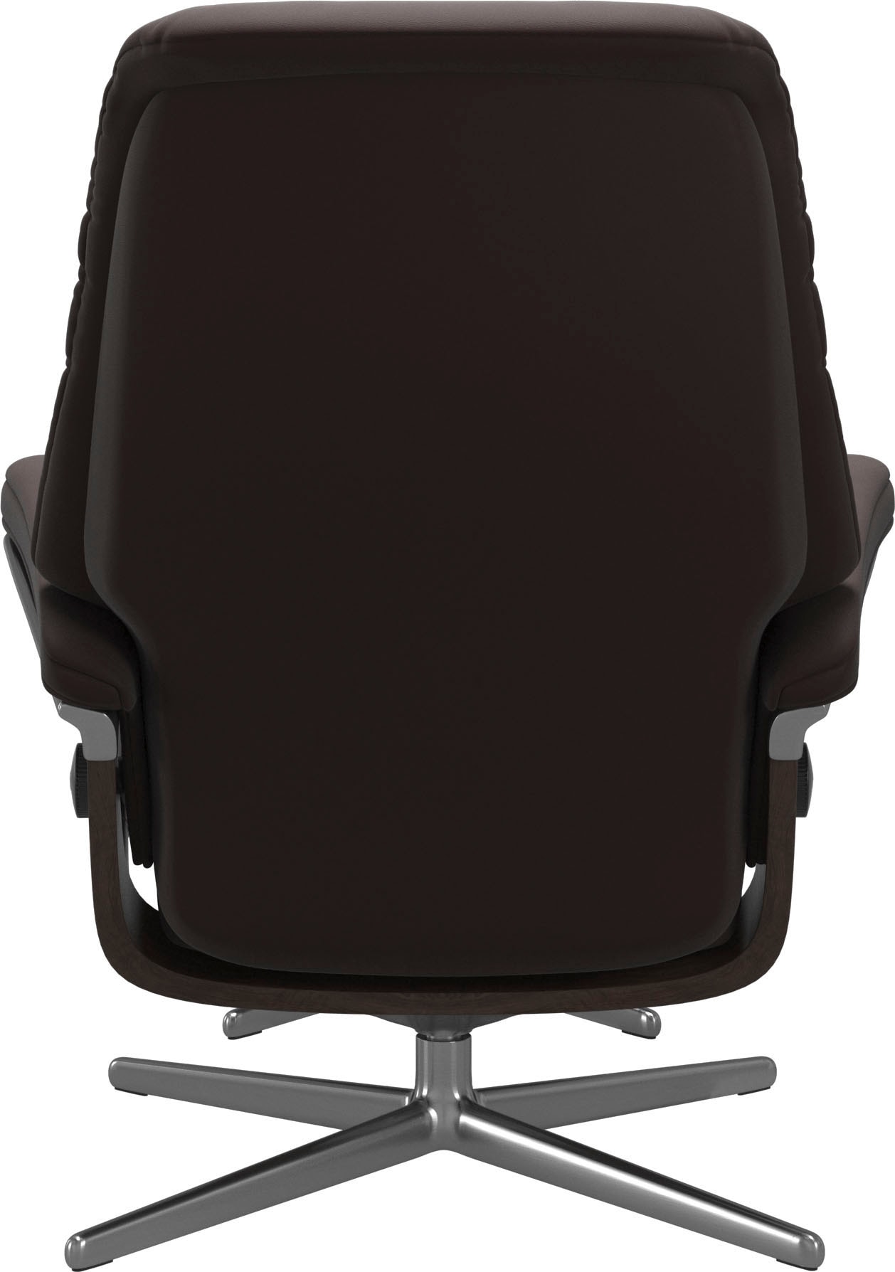 Stressless® Relaxsessel »Sunrise«, (Set, Relaxsessel mit Hocker), mit Hocker, mit Cross Base, Größe S, M & L, Holzakzent Wenge