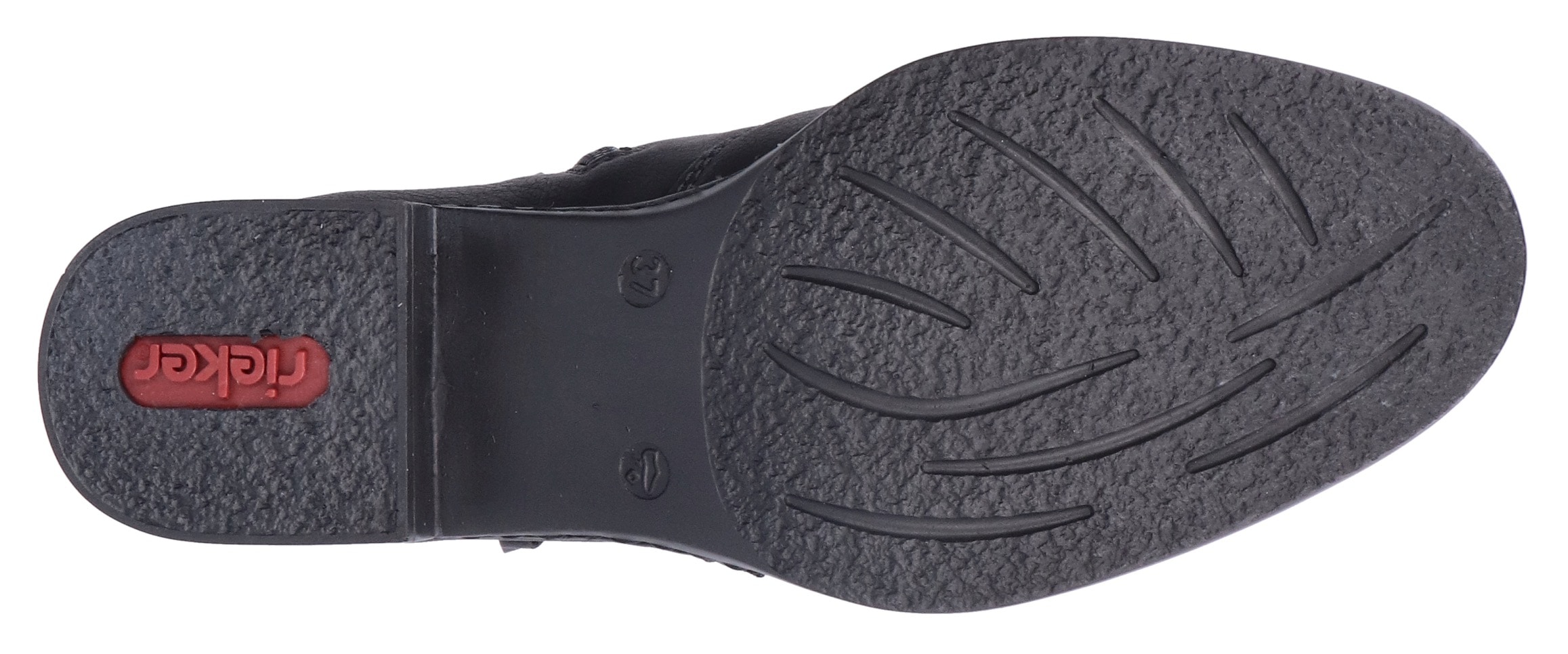 Rieker Stiefelette, Boots, Ankleboots, Blockabsatz, mit praktischem Innenreißverschluss