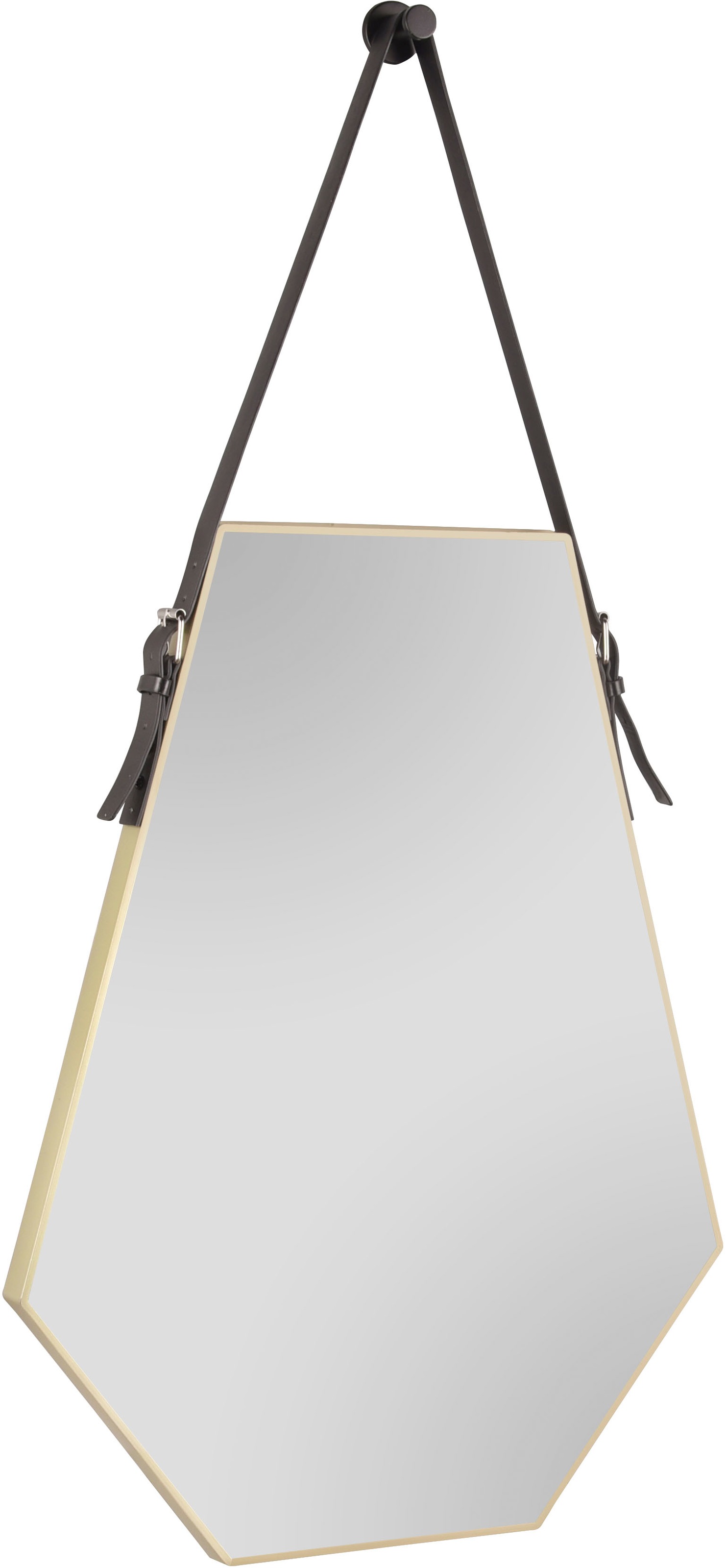 MIRRORS AND MORE Dekospiegel "Emmi" sechseckige Form, dekoratives Lederband günstig online kaufen