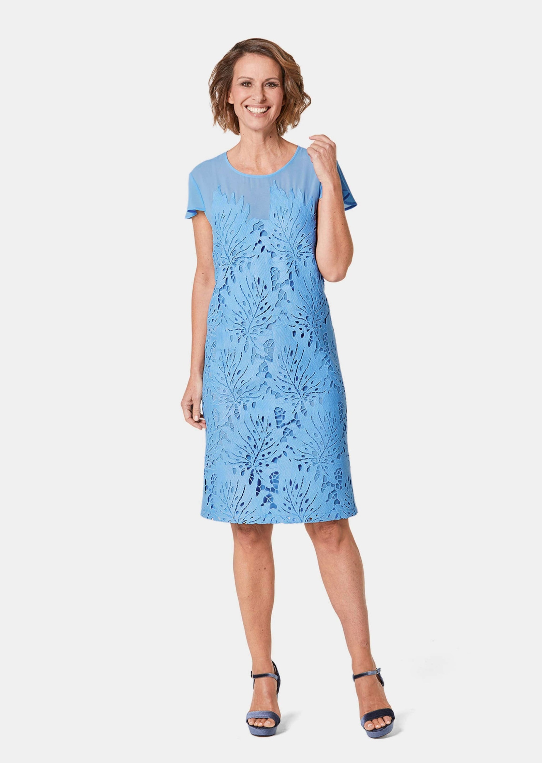 Goldner Short Size Evening Dress Blue 25 3