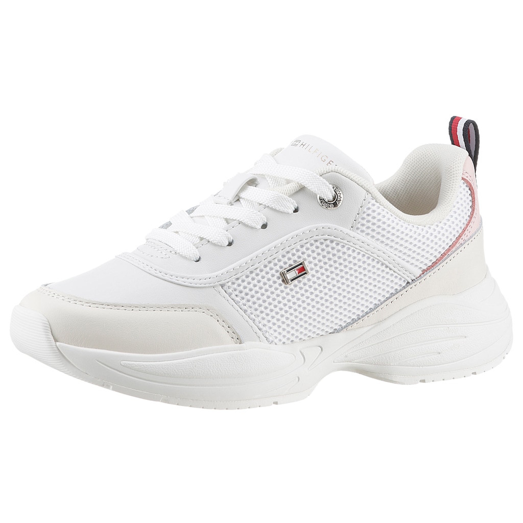 Tommy Hilfiger Keilsneaker »HILFIGER CHUNKY RUNNER«, mit zweckmäßiger Anziehlasche, Freizeitschuh, Halbschuh, Schnürschuh