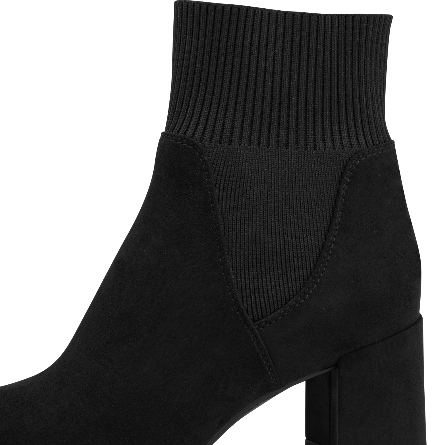 MARCO TOZZI Stiefelette  Ankle Boots, Herbststiefelette mit stylischem Textil-Einsatz