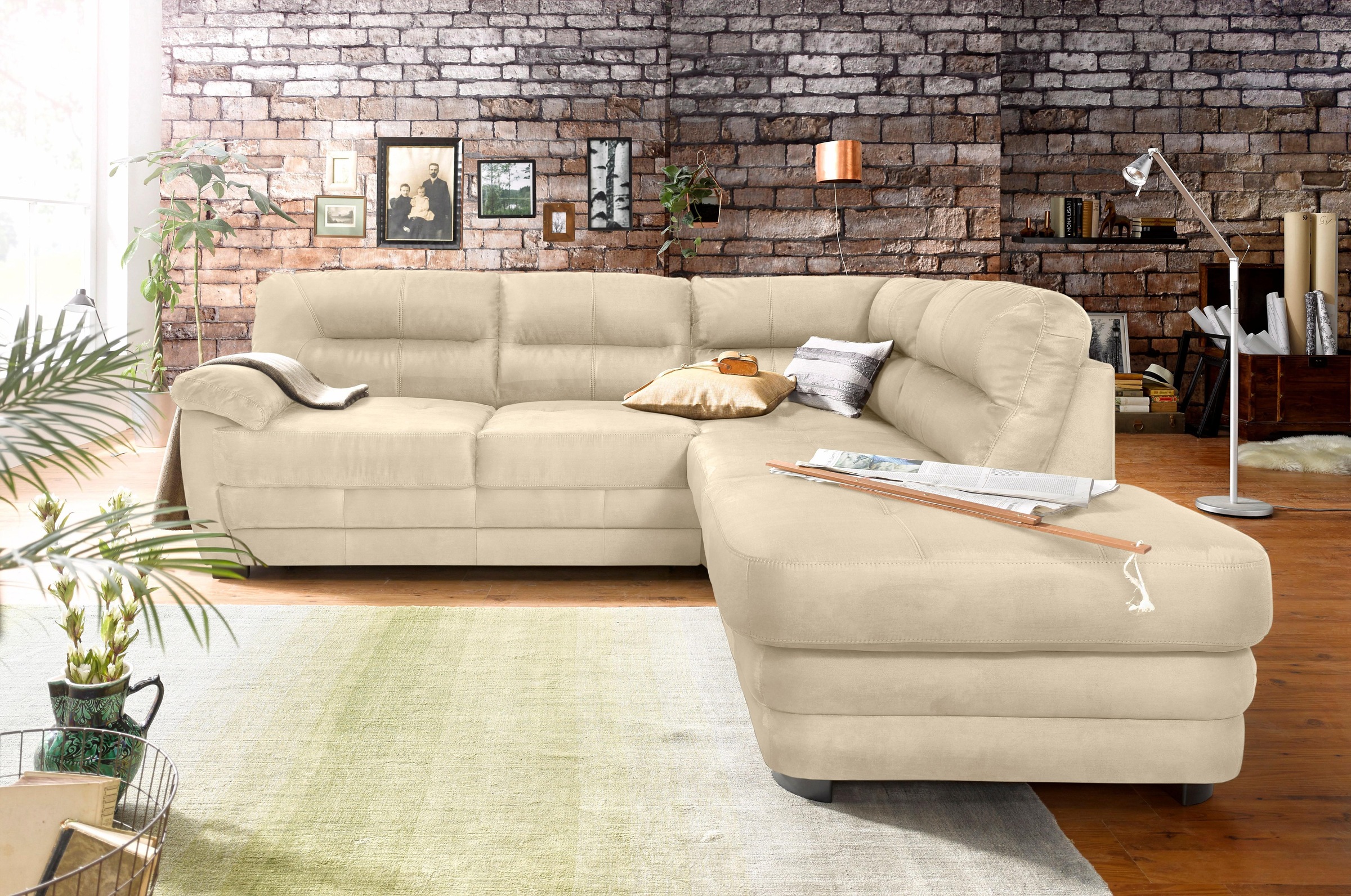 COTTA Ecksofa »Royale L-Form«, wahlweise mit Bettfunktion