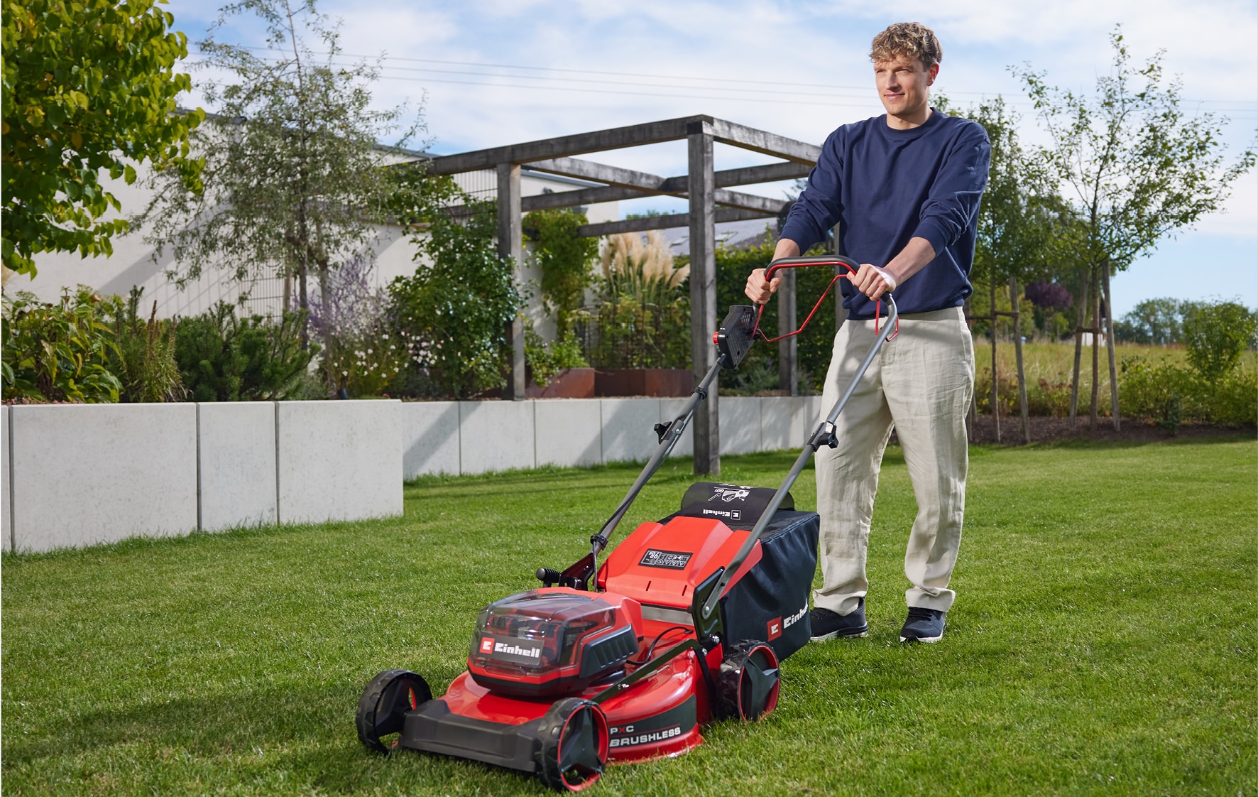Einhell Akkurasenmäher »GC-CM 36/51 S Li BL (2x5,2Ah)« Inkl. 2 Akkus und Twincharger