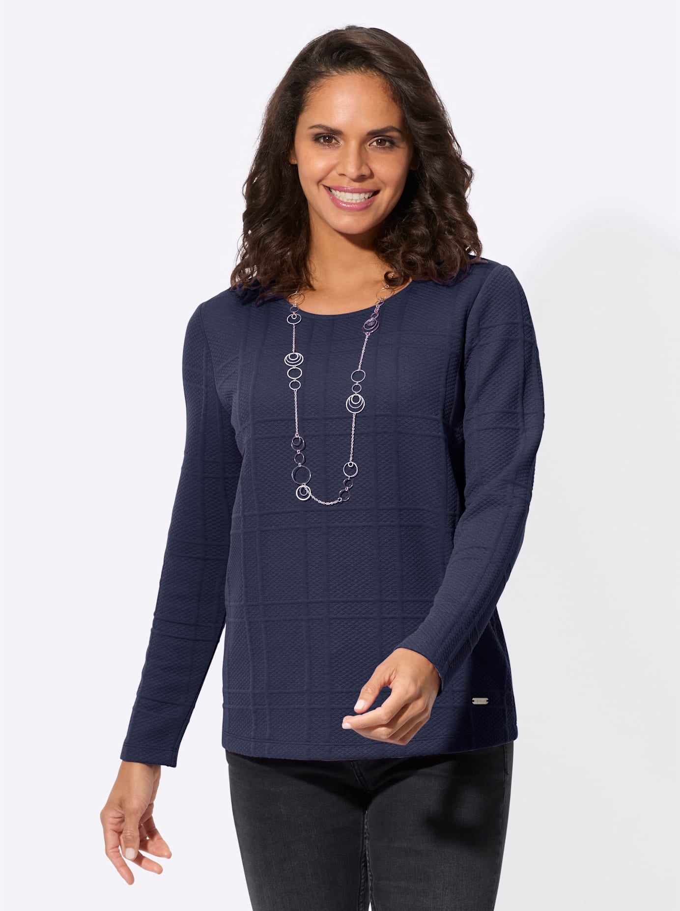 Casual Looks Rundhalsshirt "Shirt" 1 Stk. tlg. günstig online kaufen