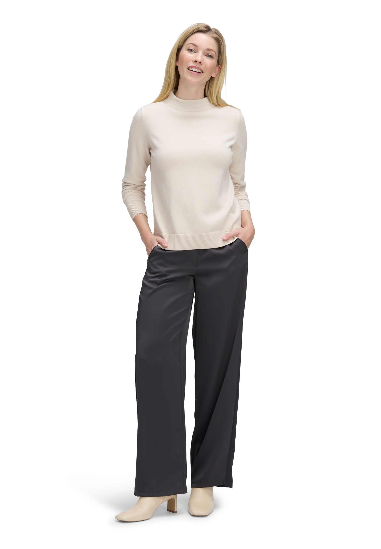 Betty Barclay Strickpullover »Betty Barclay Damen Basic-Strickpullover mit Stehkragen«, (1 tlg.)
