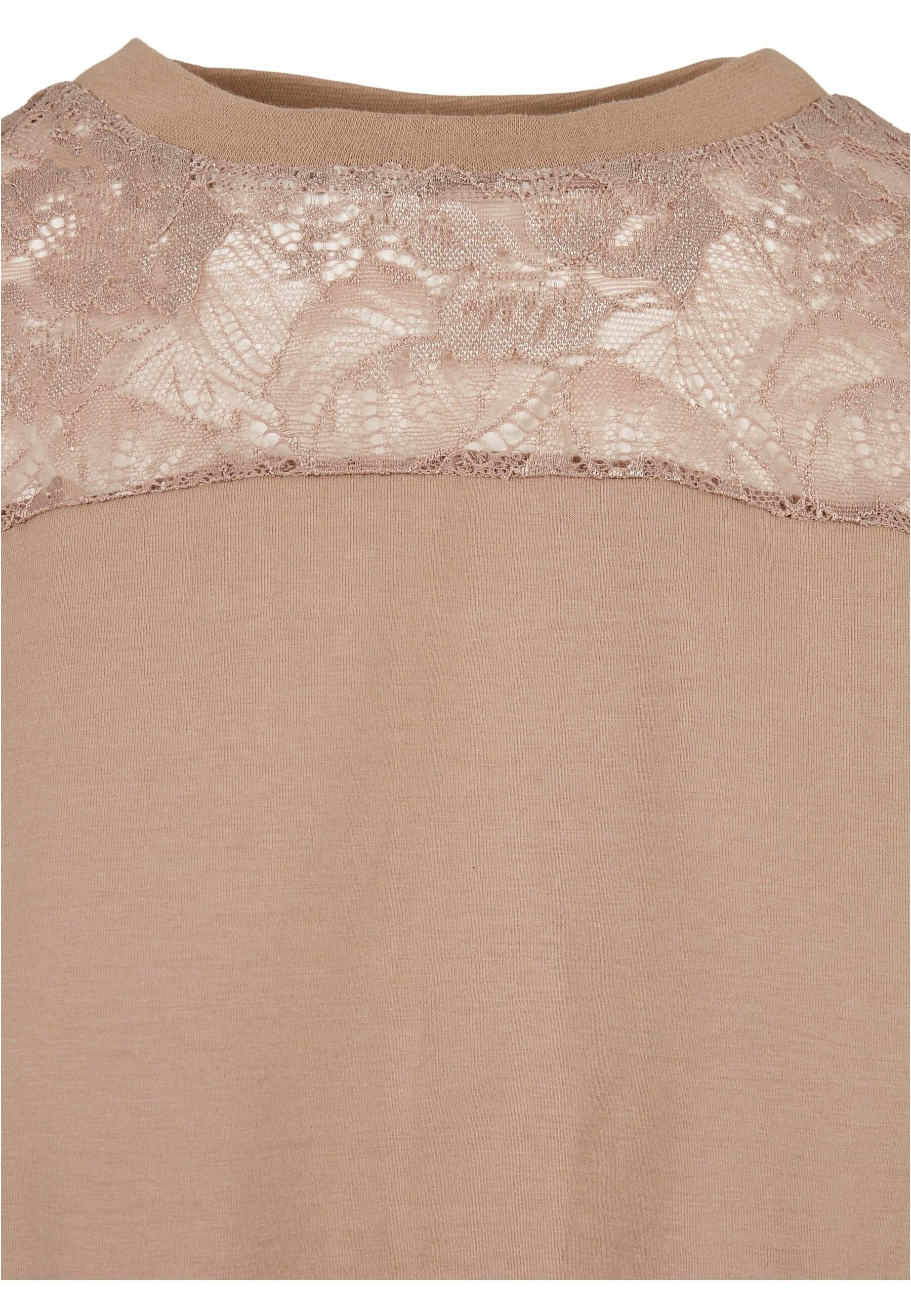 URBAN CLASSICS Shirtkleid »Urban Classics Damen Ladies Lace Tee Dress«, (1 tlg.)