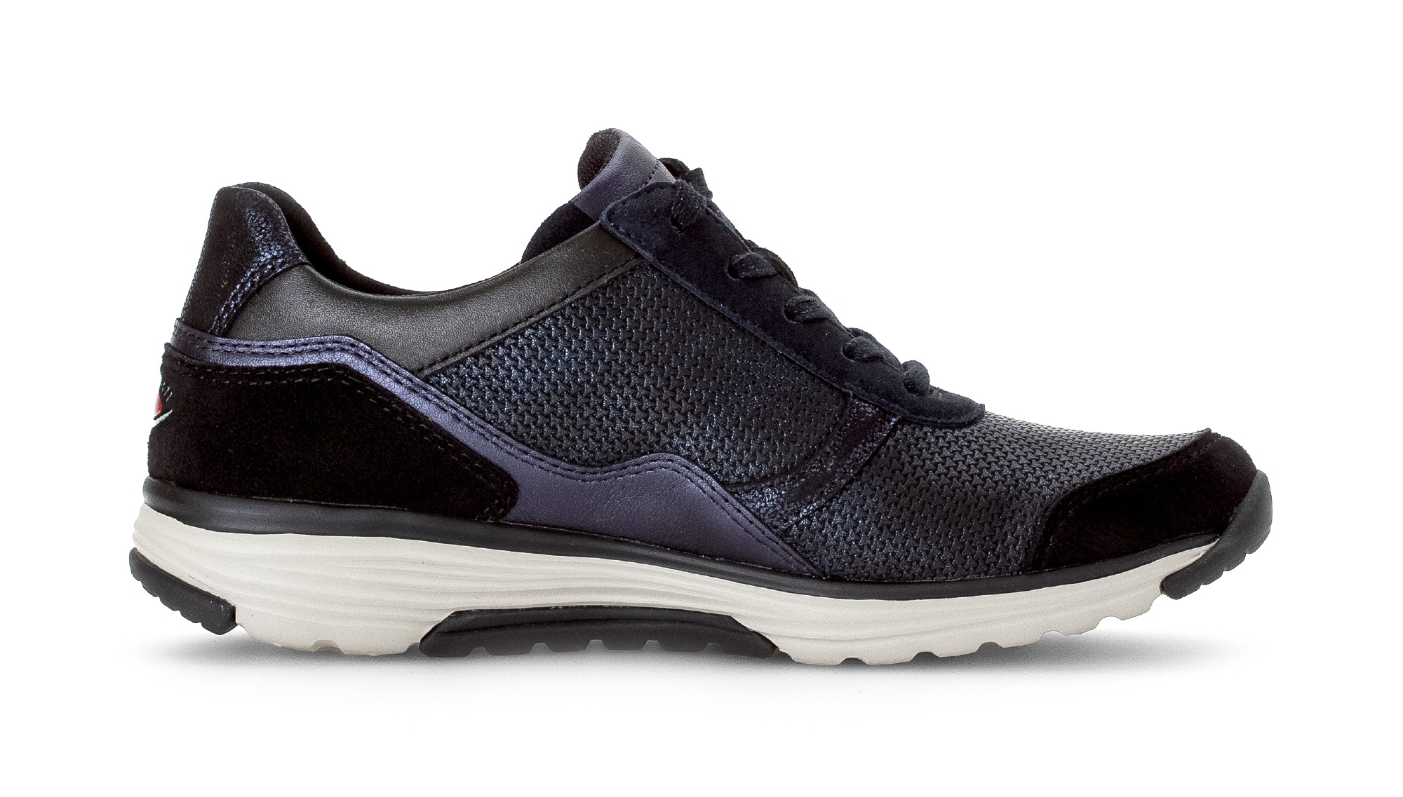 Gabor Rollingsoft Keilsneaker, Komfortschuh, Halbschuh, Schnürschuh mit Logo an der Ferse