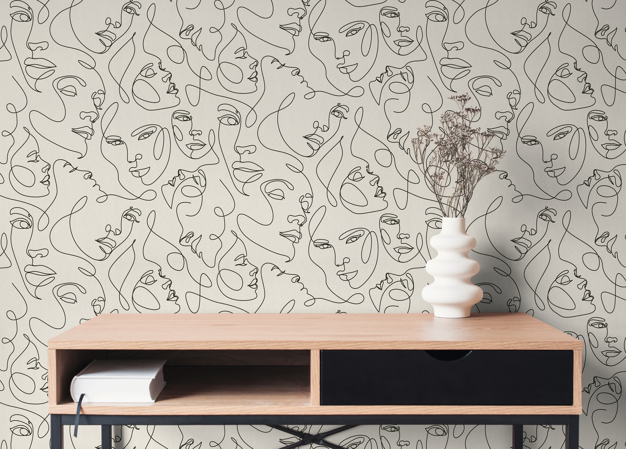 A.S. Création Vliestapete »Pintwalls III Exotische Palmen Vintage« tropisch strukturiert Exotische Palmen-Tapete im Illustrationsstil – ideal für Wohnraum