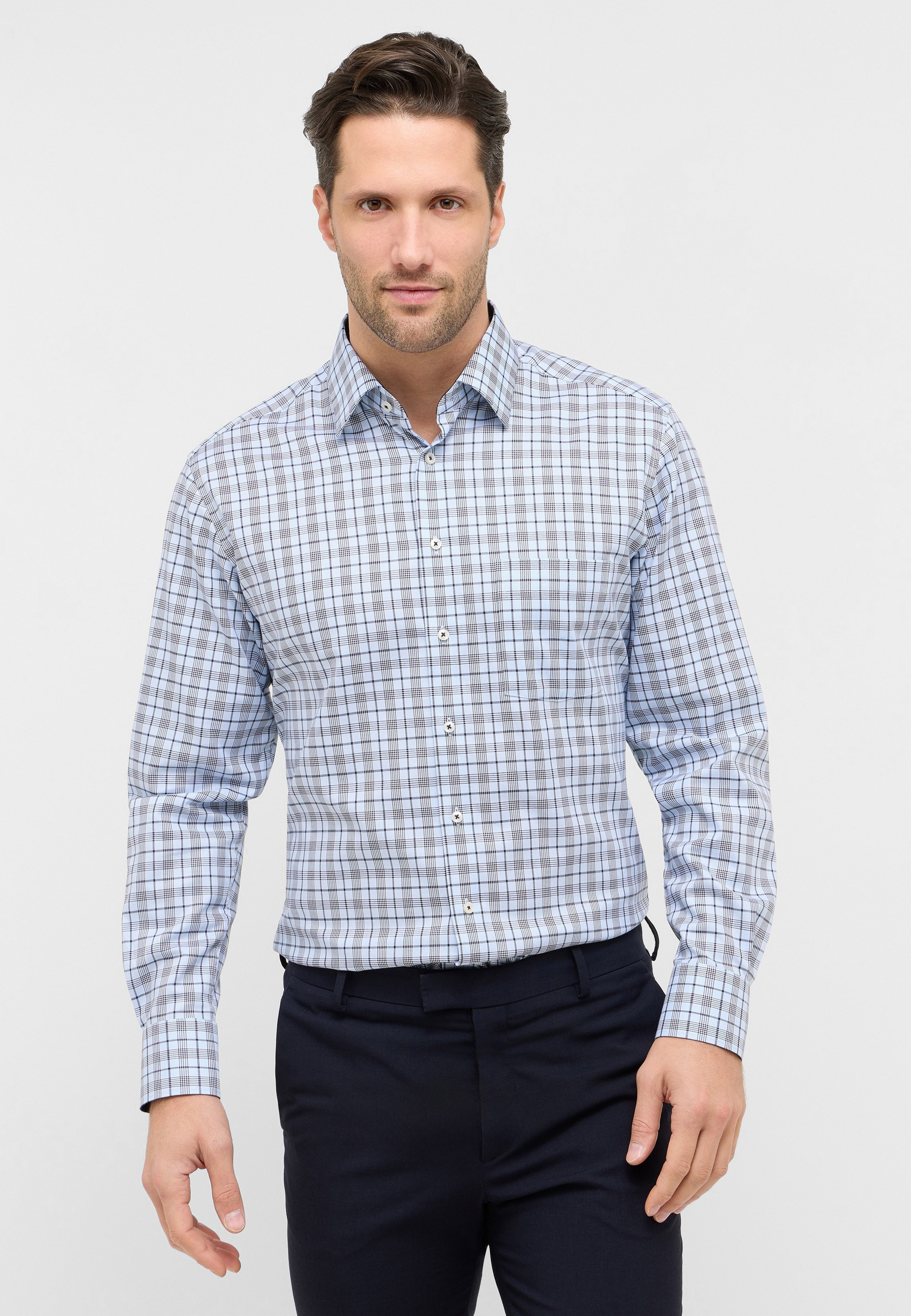 Eterna Langarmhemd "MODERN FIT" NON IRON (bügelfrei) günstig online kaufen