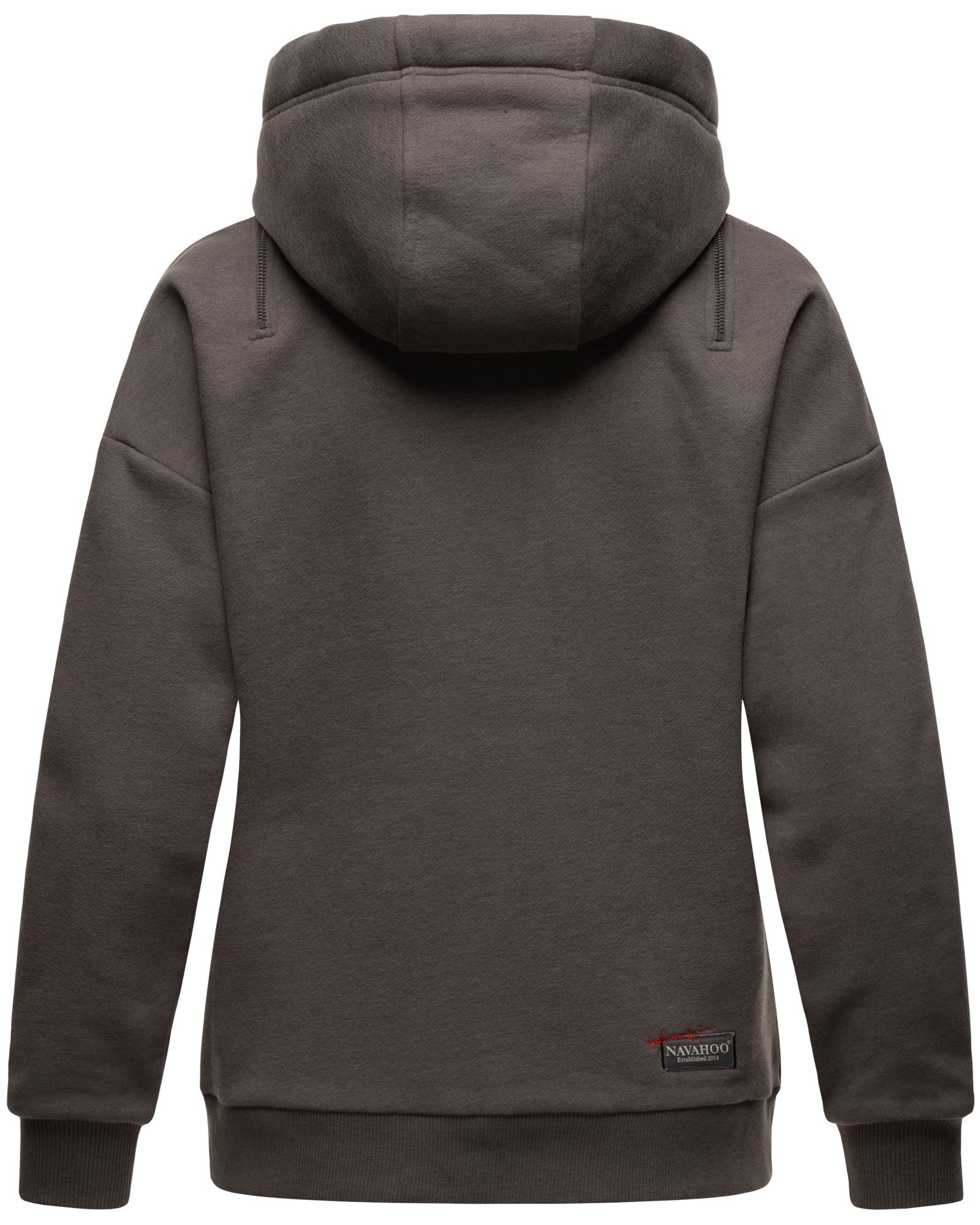 Navahoo Kapuzensweatshirt »Zuckerbärchen«, Kuscheliger Hoodie mit breiten Tunnelzugkordeln
