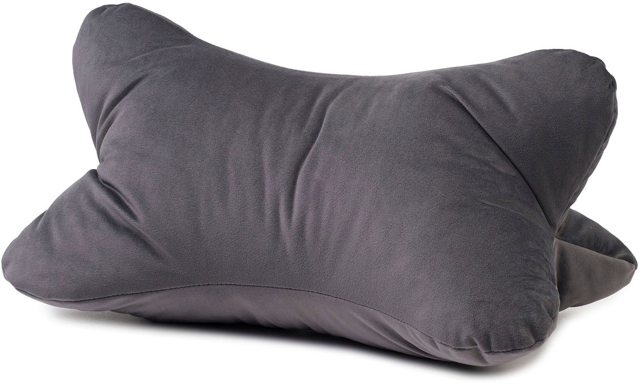 Nackenkissen GÖZZE, B:40cm H:19cm L:25cmanthrazit, Polyester, Funktionskissen, "Lesekissen California"