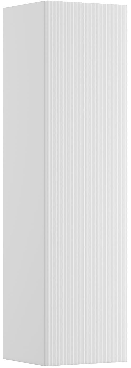 welltime Hängeschrank "FLOW STRIPE rechts/links montierbar, Breite 35 cm, modernes Design" Schrank mit 3 Einlegeböden, Push-to-open-Function