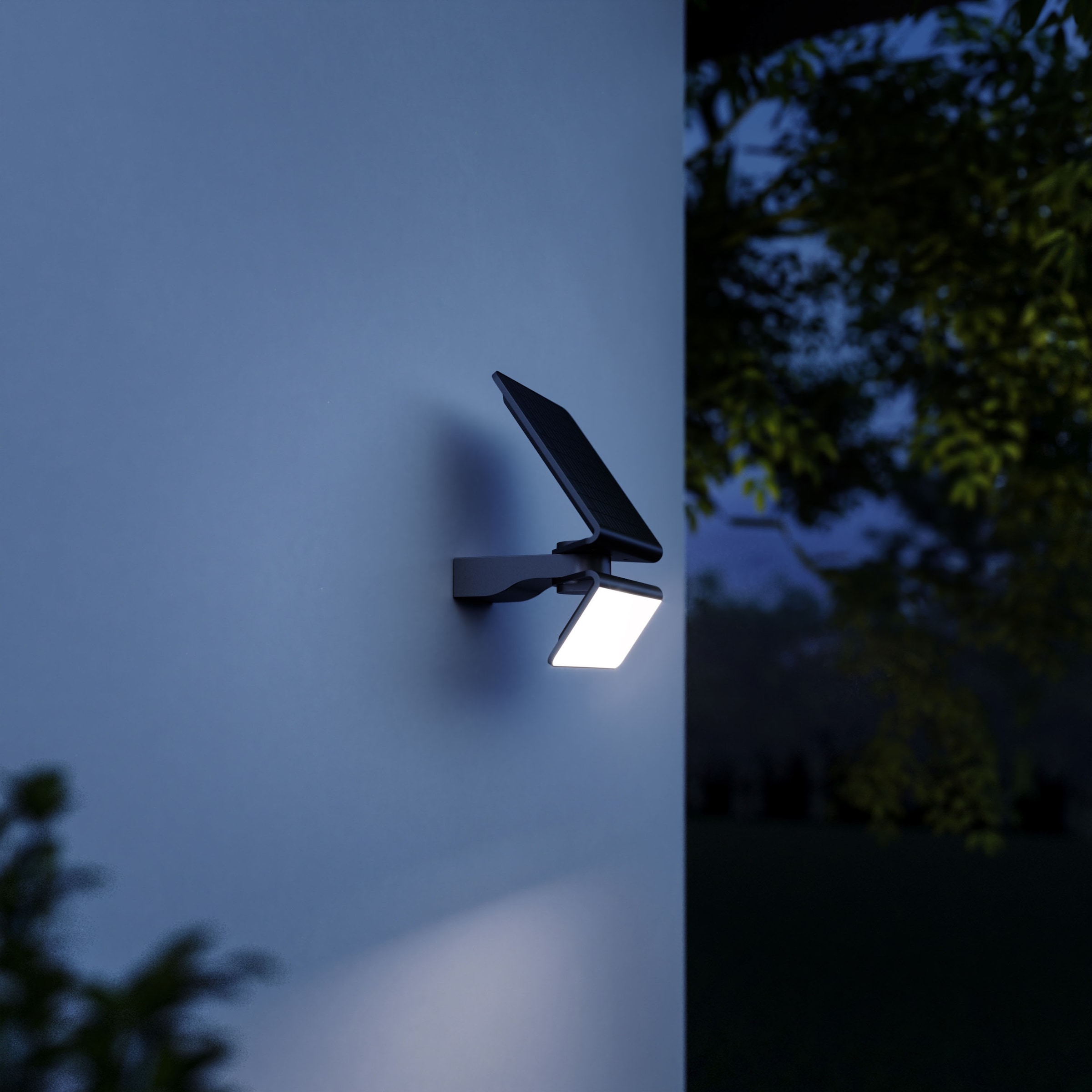 steinel LED Außen-Wandleuchte »XSOLAR«, Leuchtmittel LED-Board | LED fest integriert, 140Â° Bewegungsmelder,LiFe-Akku,1,3W,netzunabhänig,Wand-Solarleuchte