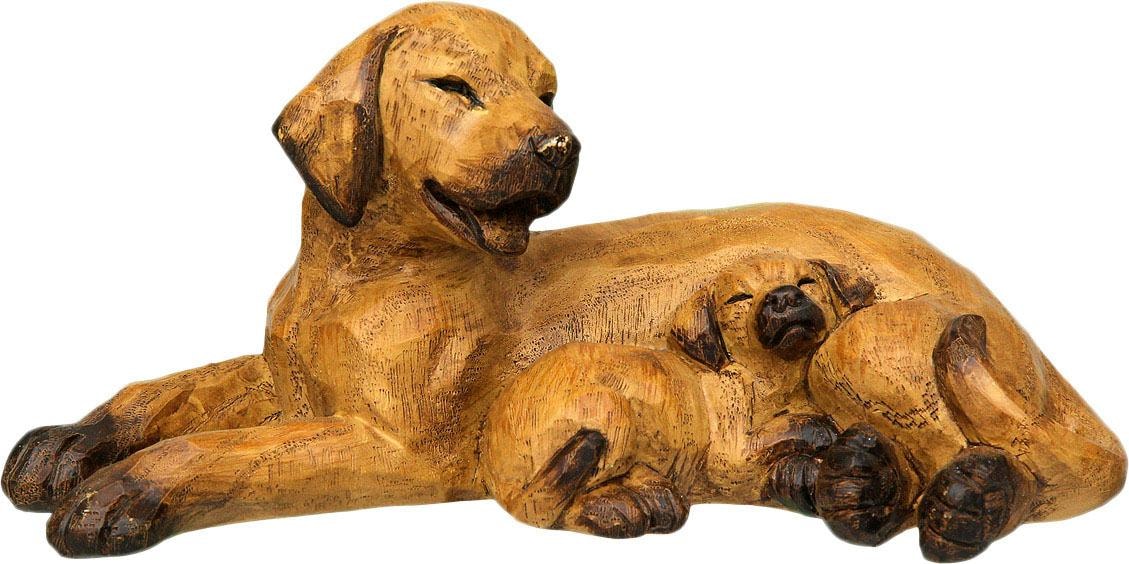 Ambiente Haus Dekofigur »Hund mit liegend Welpe«, BAUR | kaufen