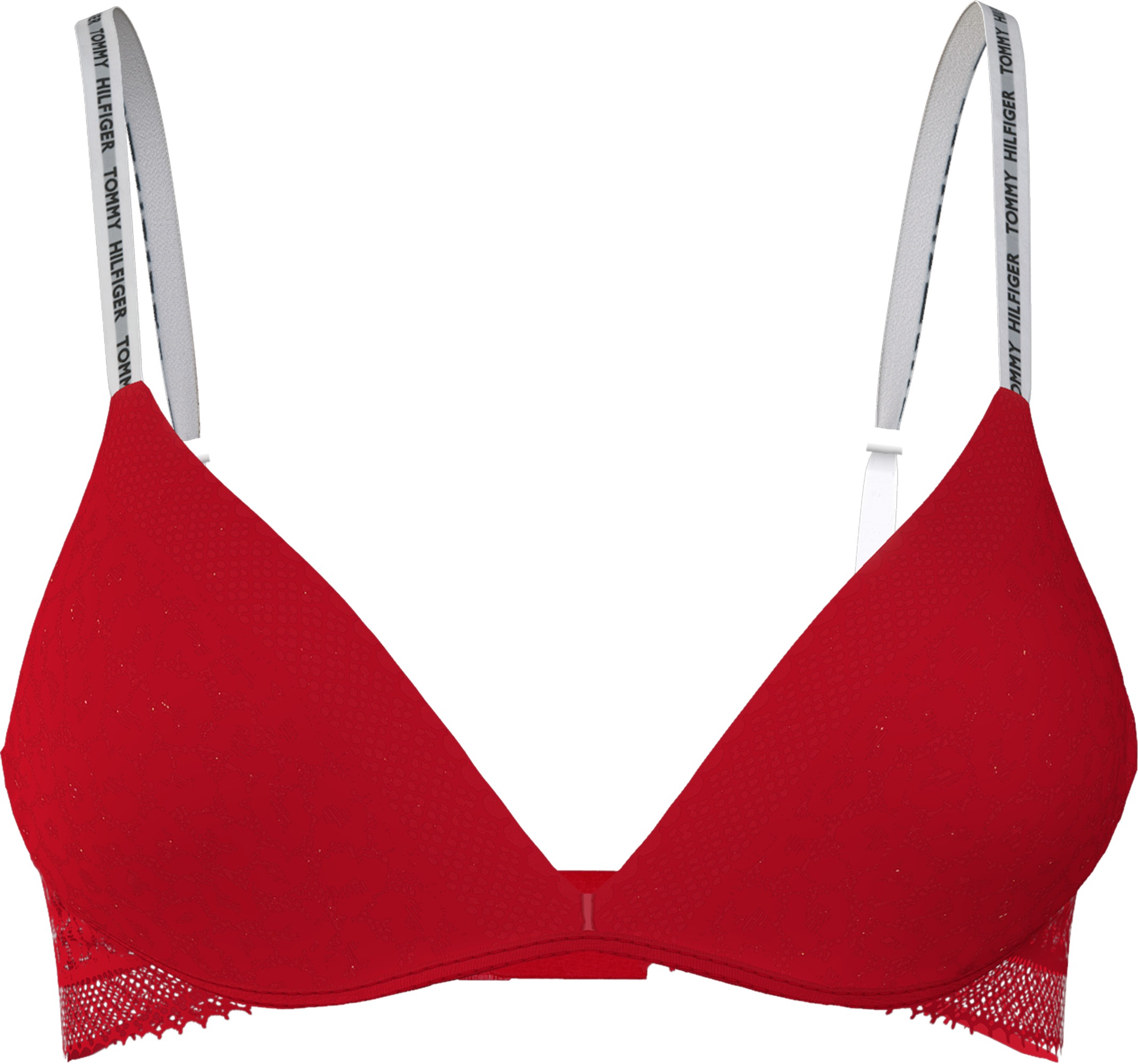 Tommy Hilfiger Underwear Push-up-BH "WIRELESS PUSH UP", mit Spitzeneinsatz