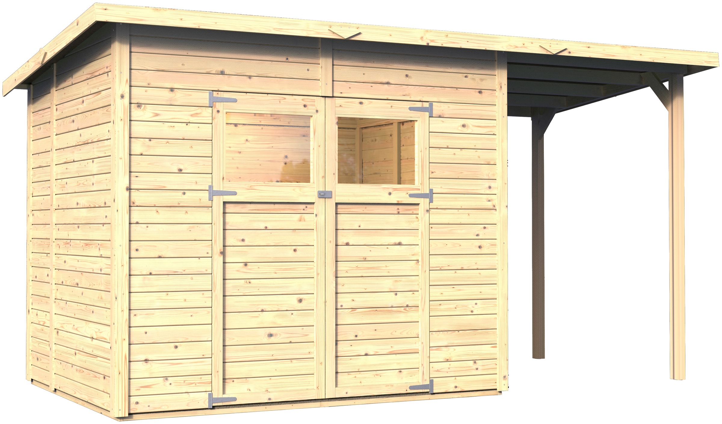 KONIFERA Gartenhaus "Amrum 3 aus naturbelassenem Fichtenholz", inklusive Fu günstig online kaufen