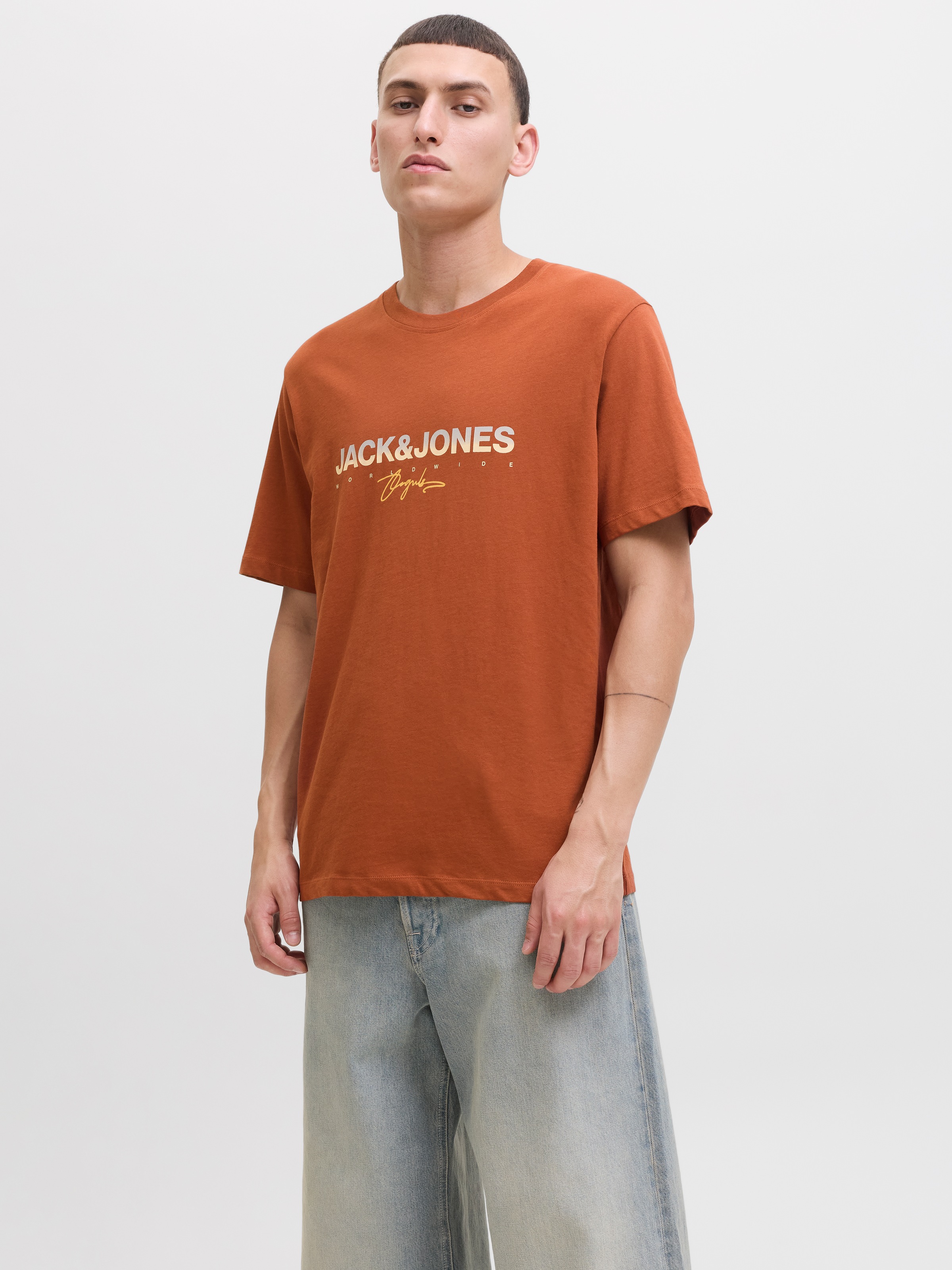 Jack & Jones Print-Shirt "JORCANGGU TEE SS CREW NECK FST", mit Logoprint günstig online kaufen