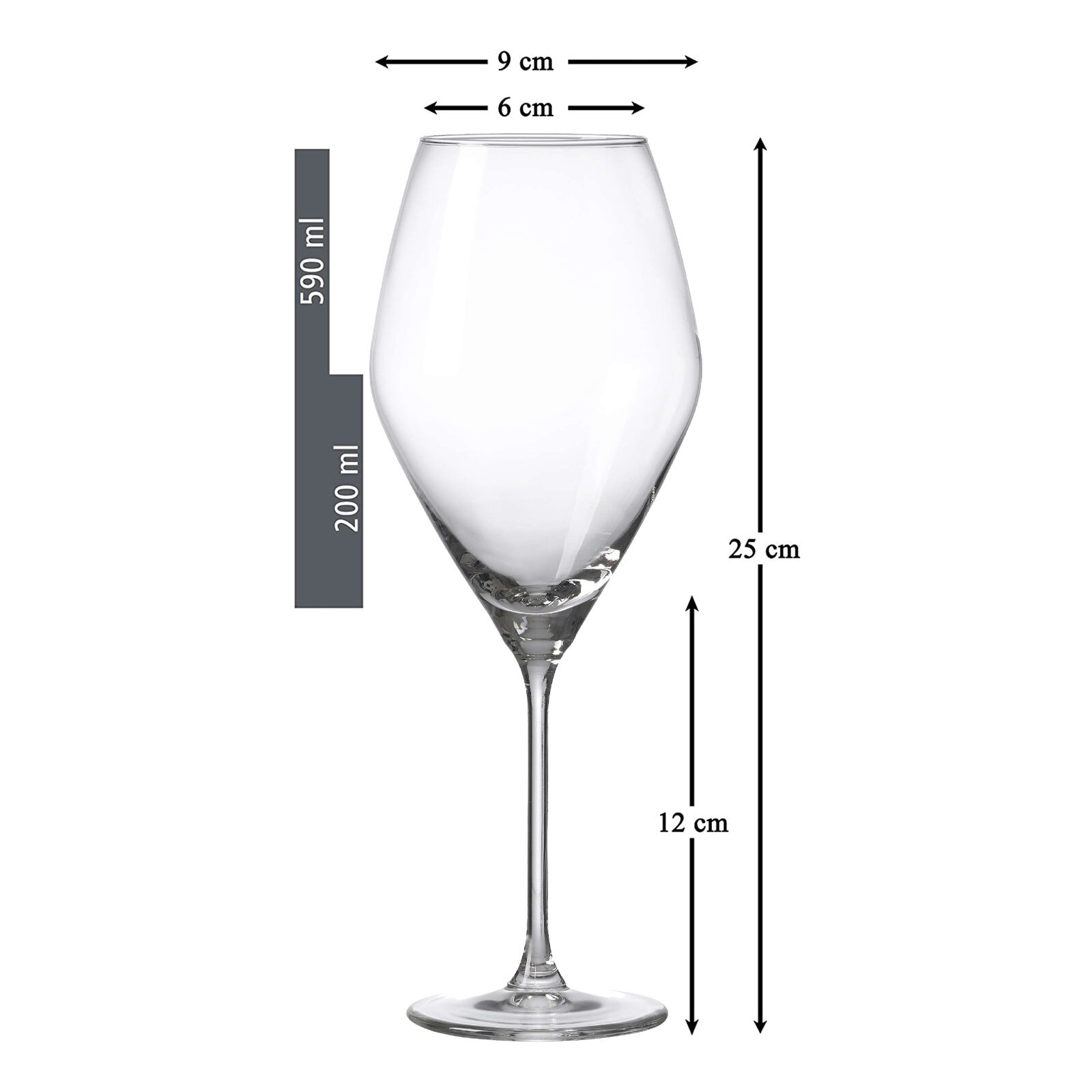 Ritzenhoff & Breker Rotweinglas »Burgundergläser Salsa 590 ml 6er Set transparent«
