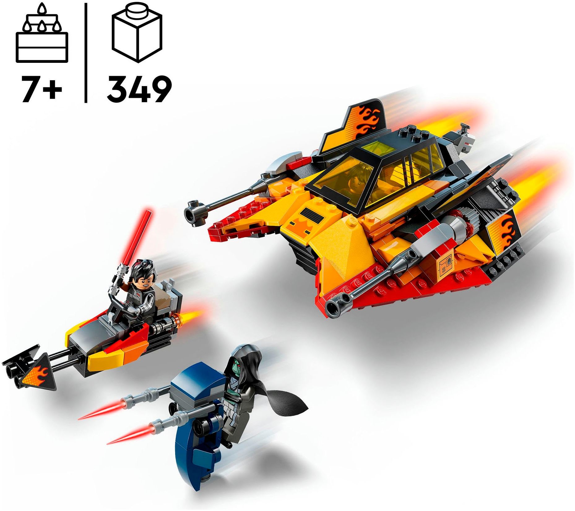 LEGO® Konstruktionsspielsteine »The Force Burner Snowspeeder (75414), LEGO Star Wars™«, (349 St.), Made in Europe