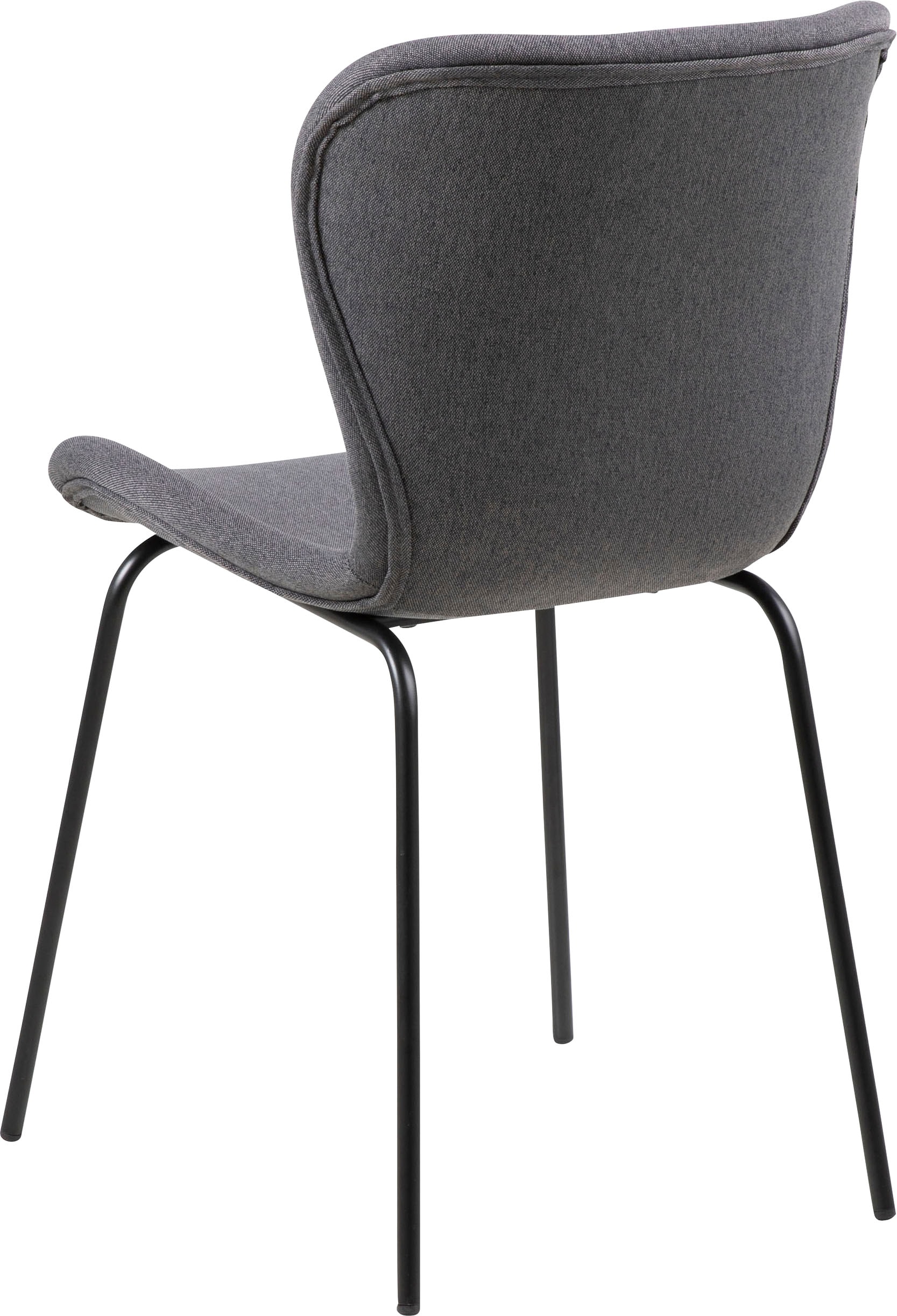 ACTONA GROUP Esszimmerstuhl, Webstoff, 2er Set, Webstoff Bezug, schwarzen  Metallbeinen, Sitzhöhe 47 cm | BAUR