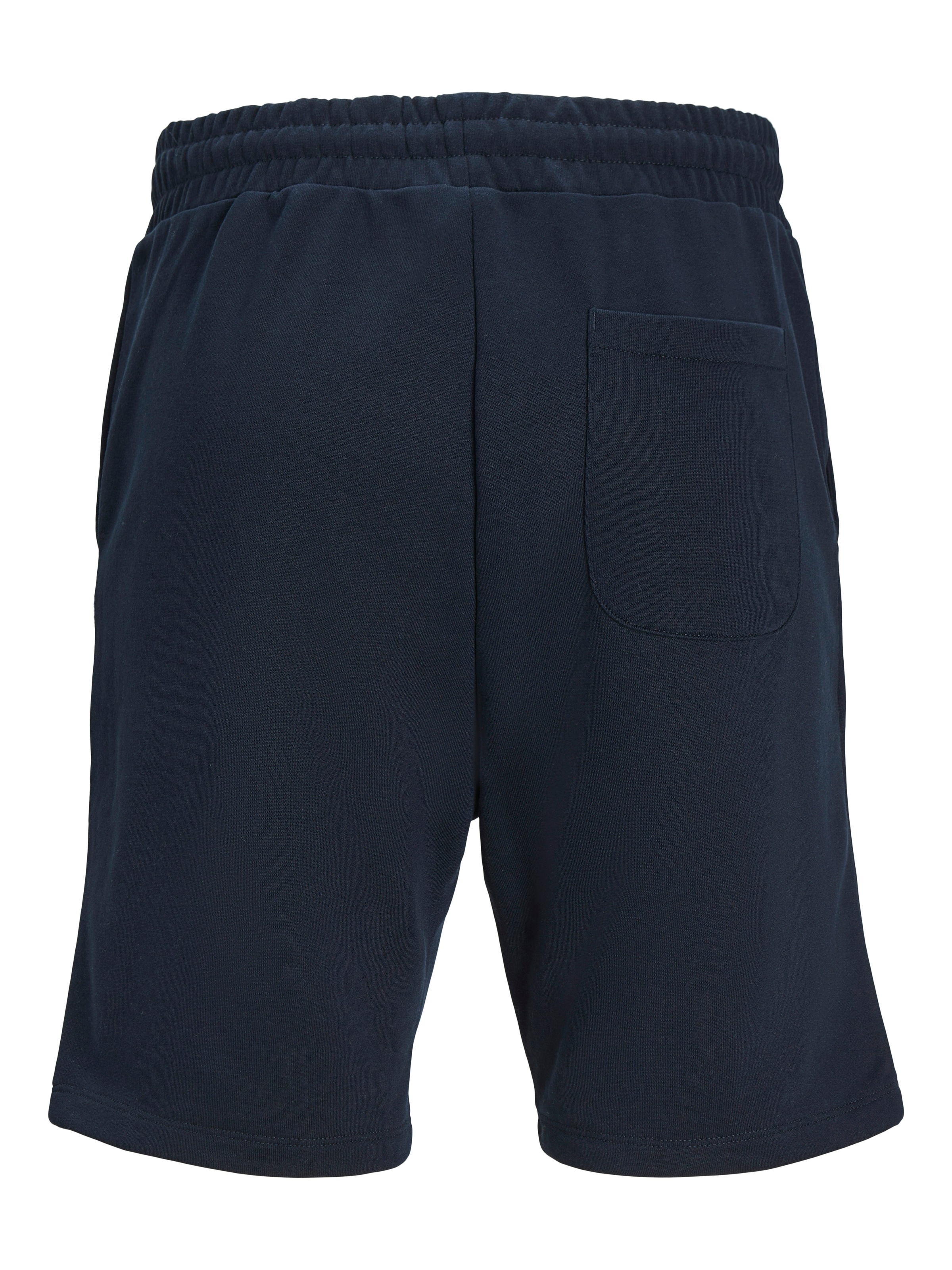 Sweatshorts "JPSTGORDON BRADLEY SWEAT SHORTS MI PLS", Herren, Gr. 48 (7XL), N-Gr, navy blazer, angeraute Sweatware, Obermaterial: 65% Polyester, 35% Baumwolle, JACK & JONES PLUSSIZE, unifarben, regular fit ca. Mitte Oberschenkel, Hosen Sweatshorts, mit Ko 3