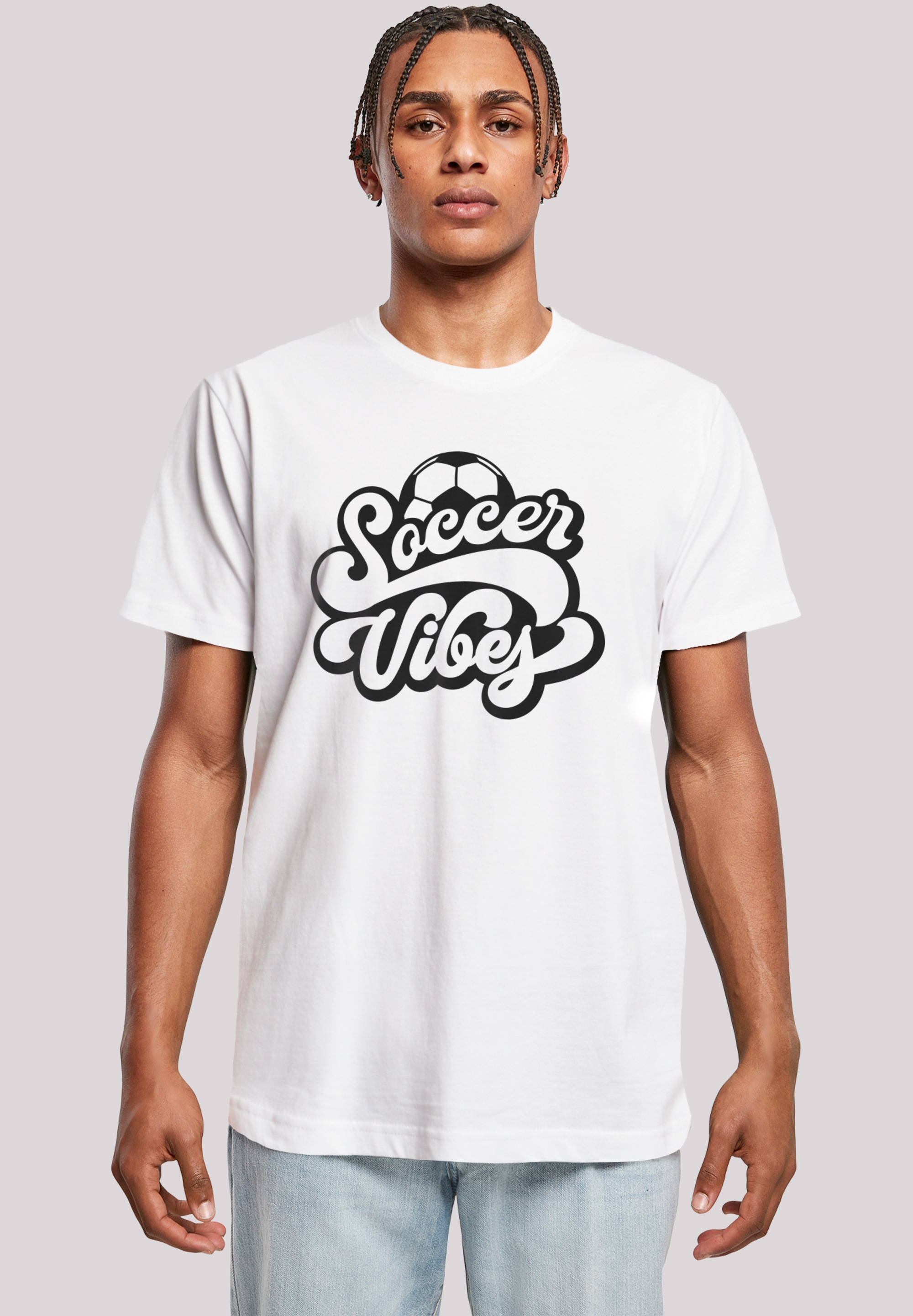 F4NT4STIC T-Shirt "Soccer Vibes Typography Sporty Graphic" Premium Qualität günstig online kaufen