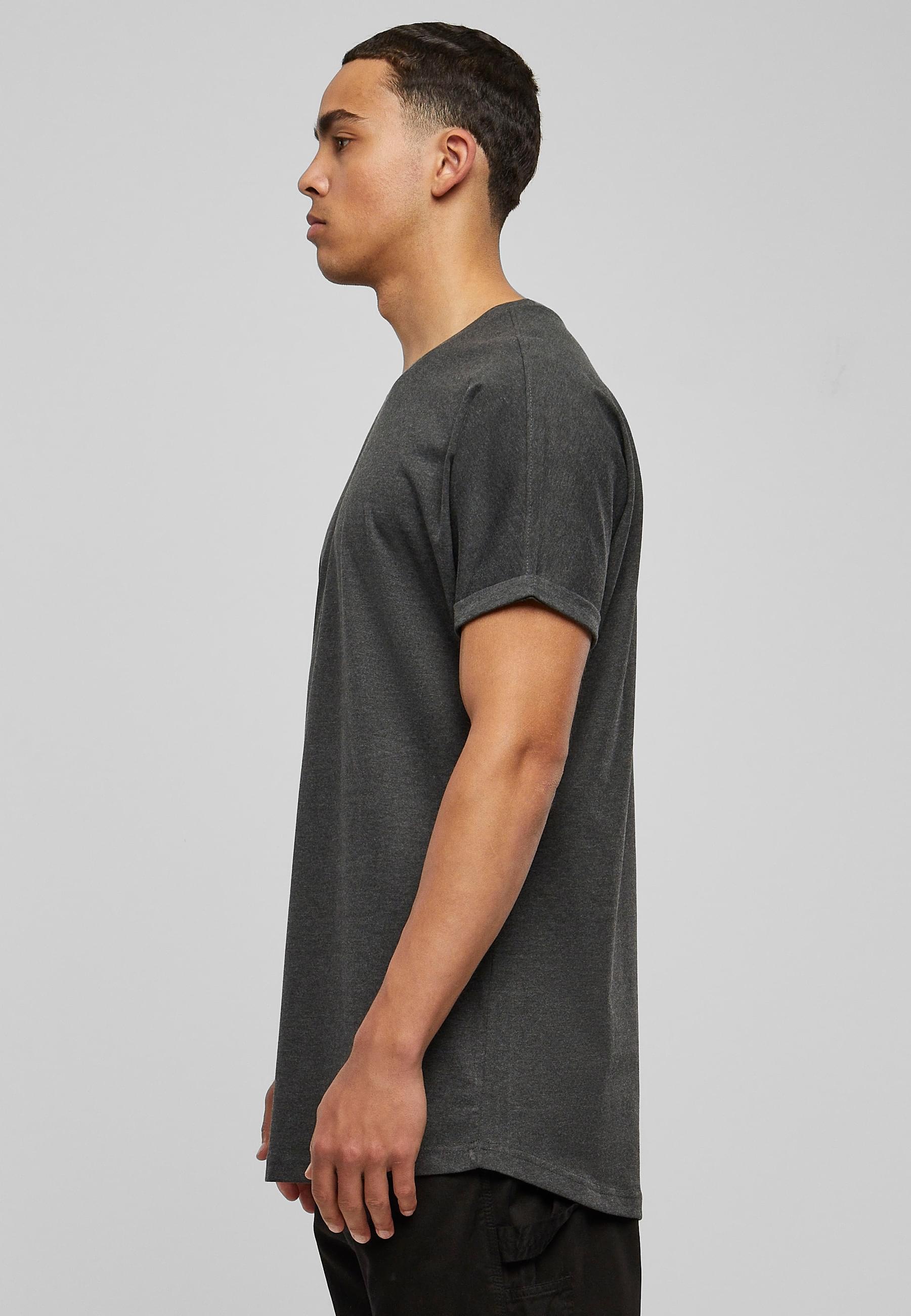 URBAN CLASSICS T-Shirt »Urban Classics Herren Long Shaped Turnup Tee«, (1 tlg.)