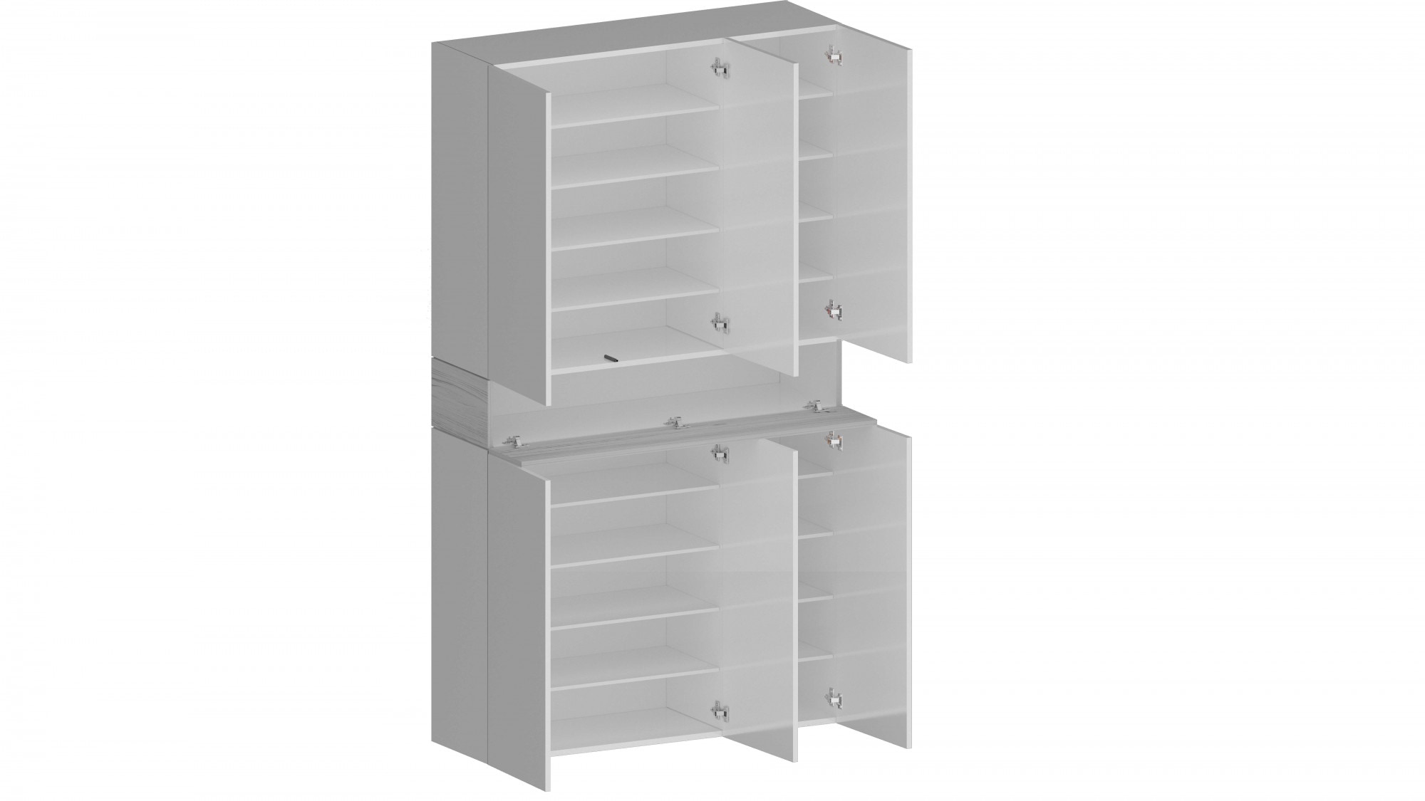INOSIGN Schuhschrank »Savona«, Höhe 200cm, 12 Einlegeböden, 21 Fächer