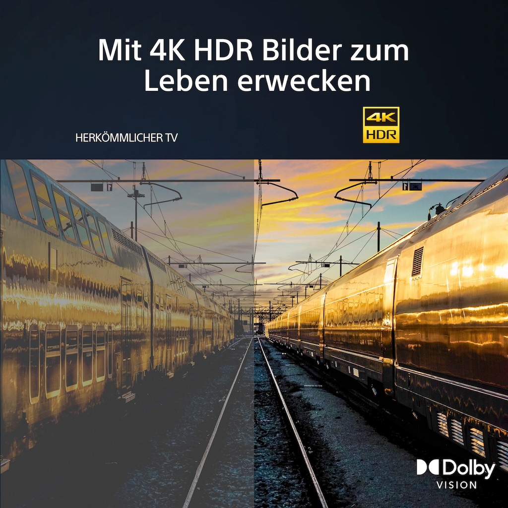 Sony LED-Fernseher »KD50X75WLPAEP«, 126 cm/50 Zoll, 4K Ultra HD, Google TV, Smart-TV, BRAVIA CORE, HDMI 2.1, Gaming-Menü