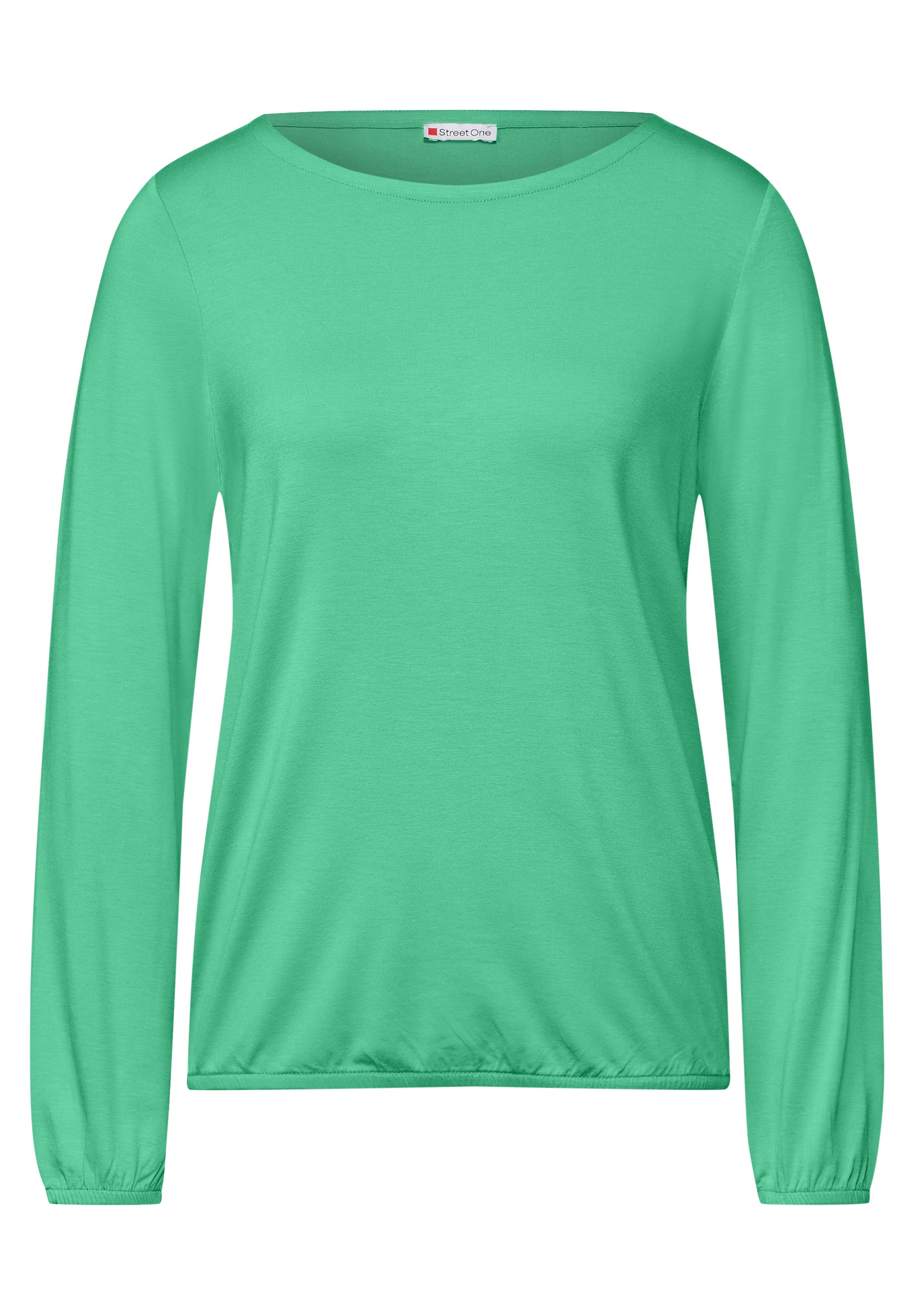 STREET ONE Langarmshirt, mit U-Boot-Ausschnitt