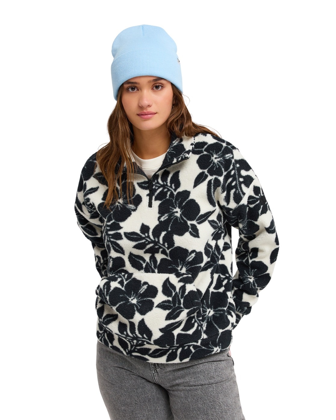 Roxy Strickfleece-Pullover "Live Out Loud"