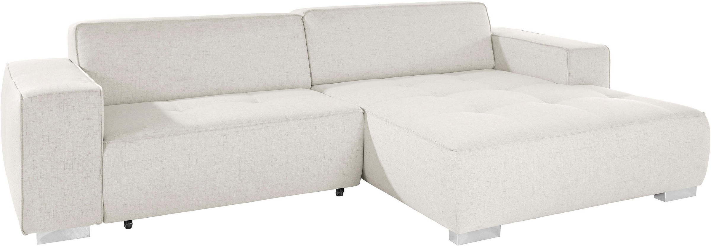 INOSIGN Ecksofa "Sapporo L-Form" wahlweise Bettfunktion oder Sitztiefenvers günstig online kaufen