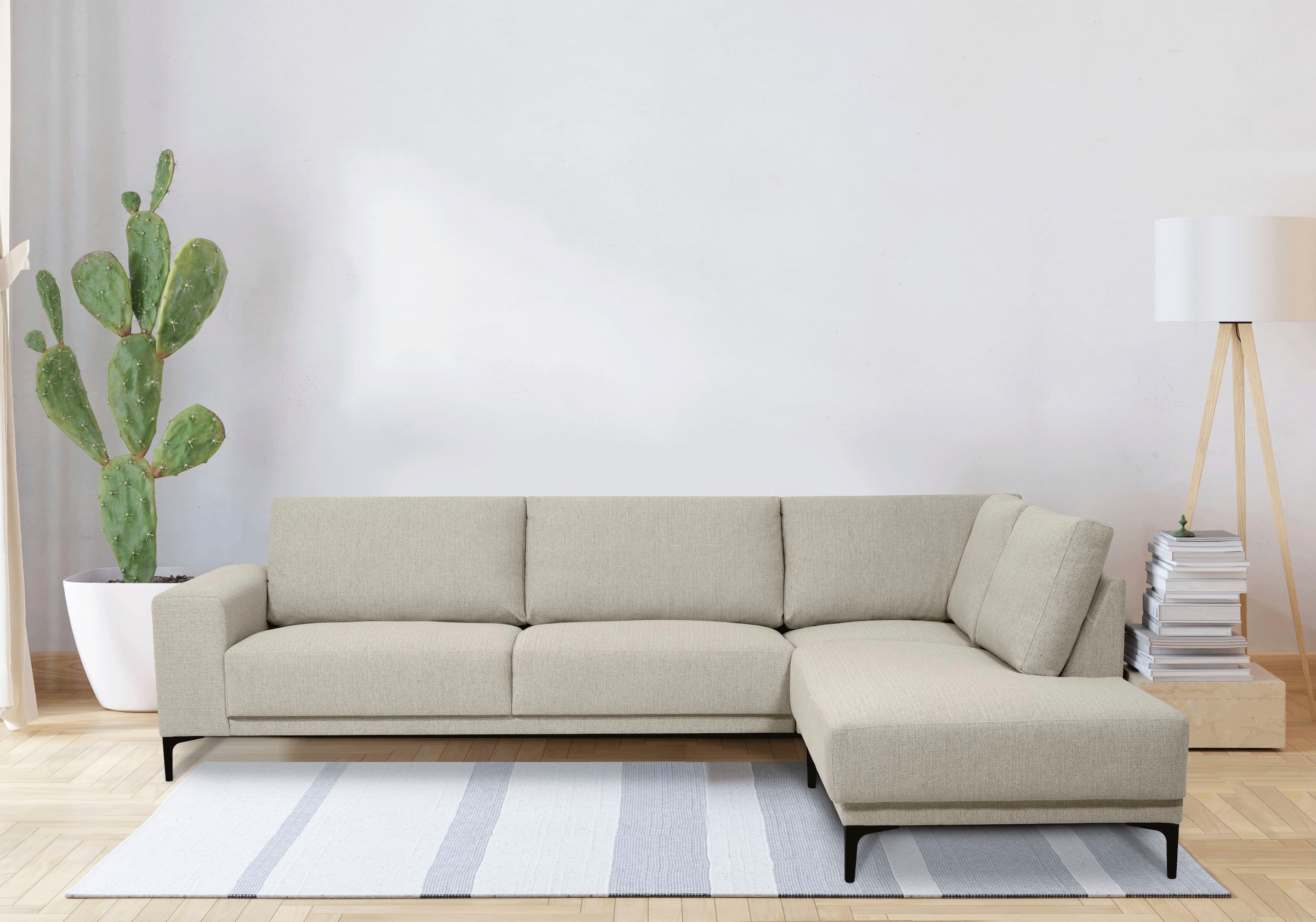 Places of Style Ecksofa "Xander, L-Form,", Breite 289 cm, Webstoff, Soft-To günstig online kaufen