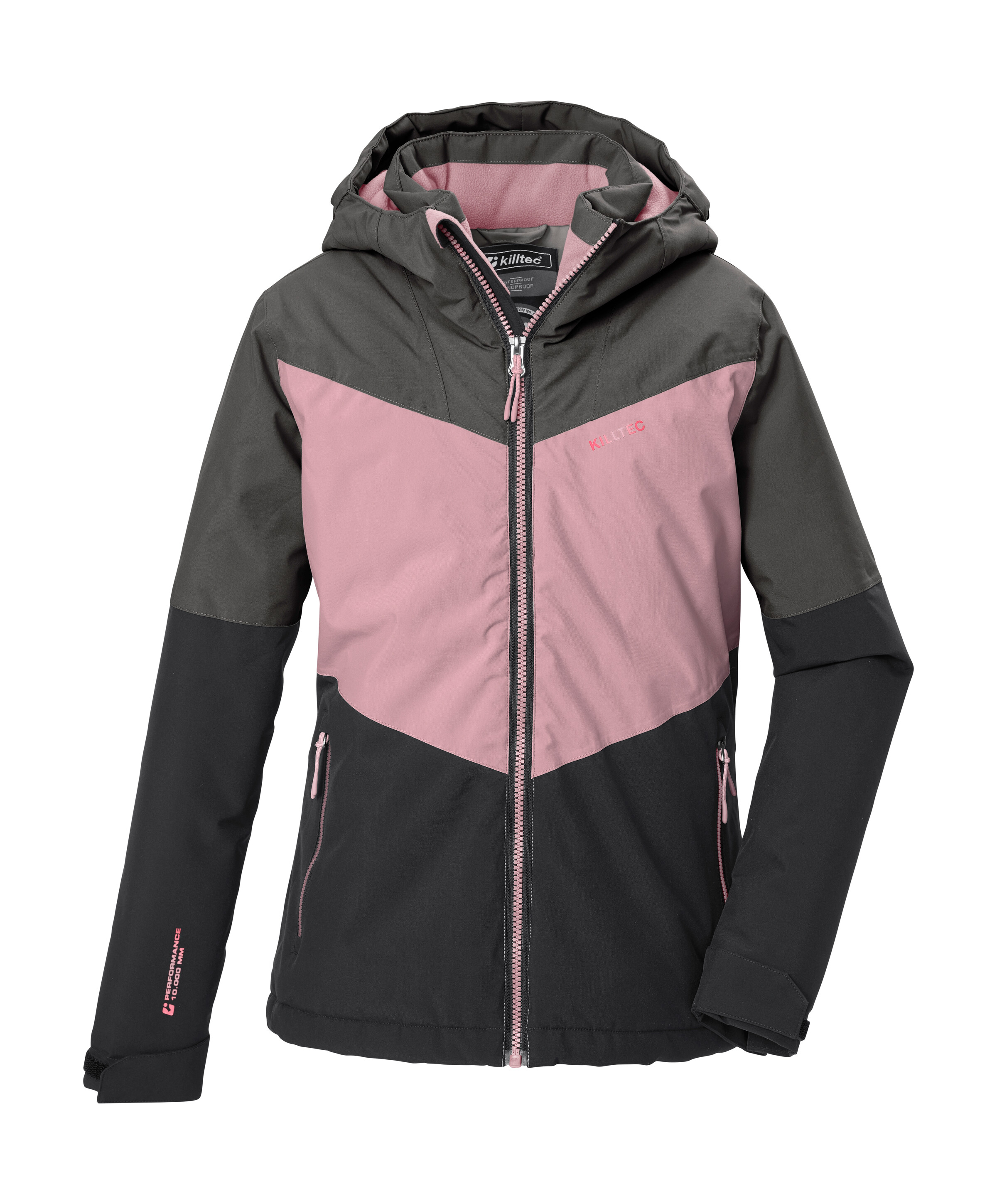 Killtec Funktionsjacke "KOW 156 GRLS JCKT" Wind- und wasserdichte Kinderjacke, reflektierend, warm wattiert