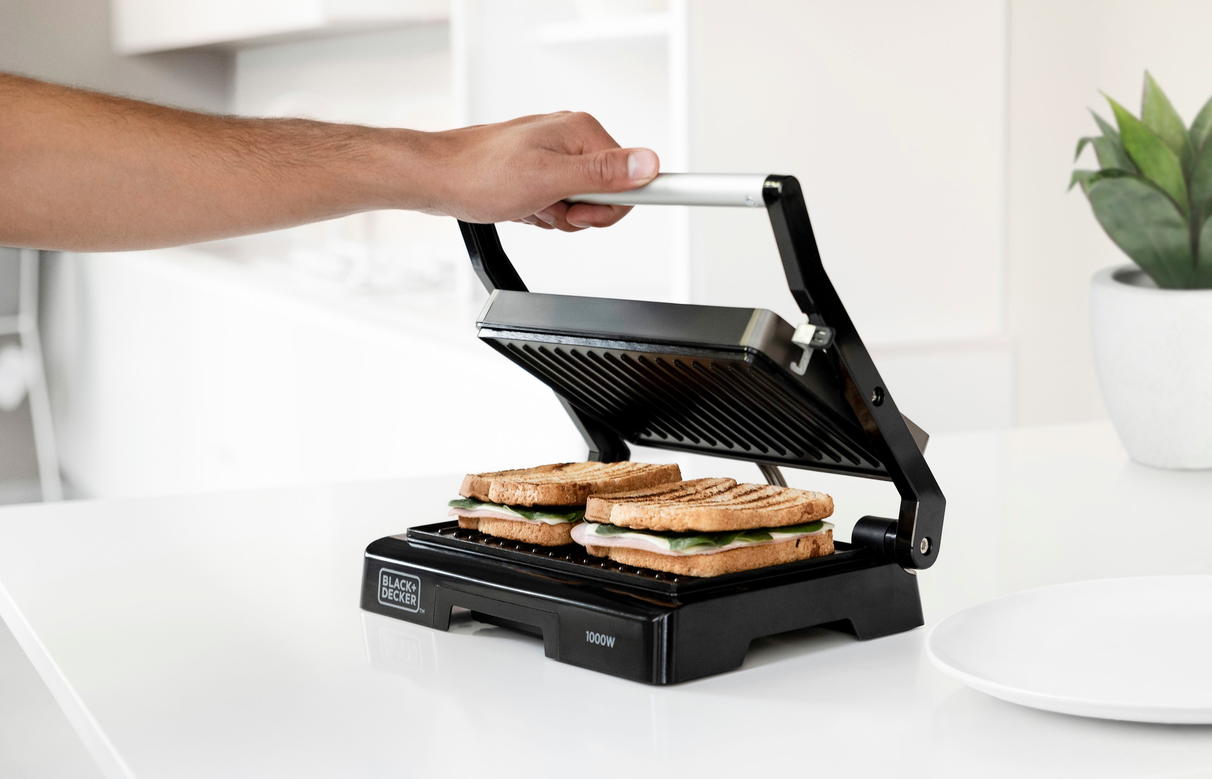 Black + Decker Kontaktgrill »BXGR1000«, 1000 W