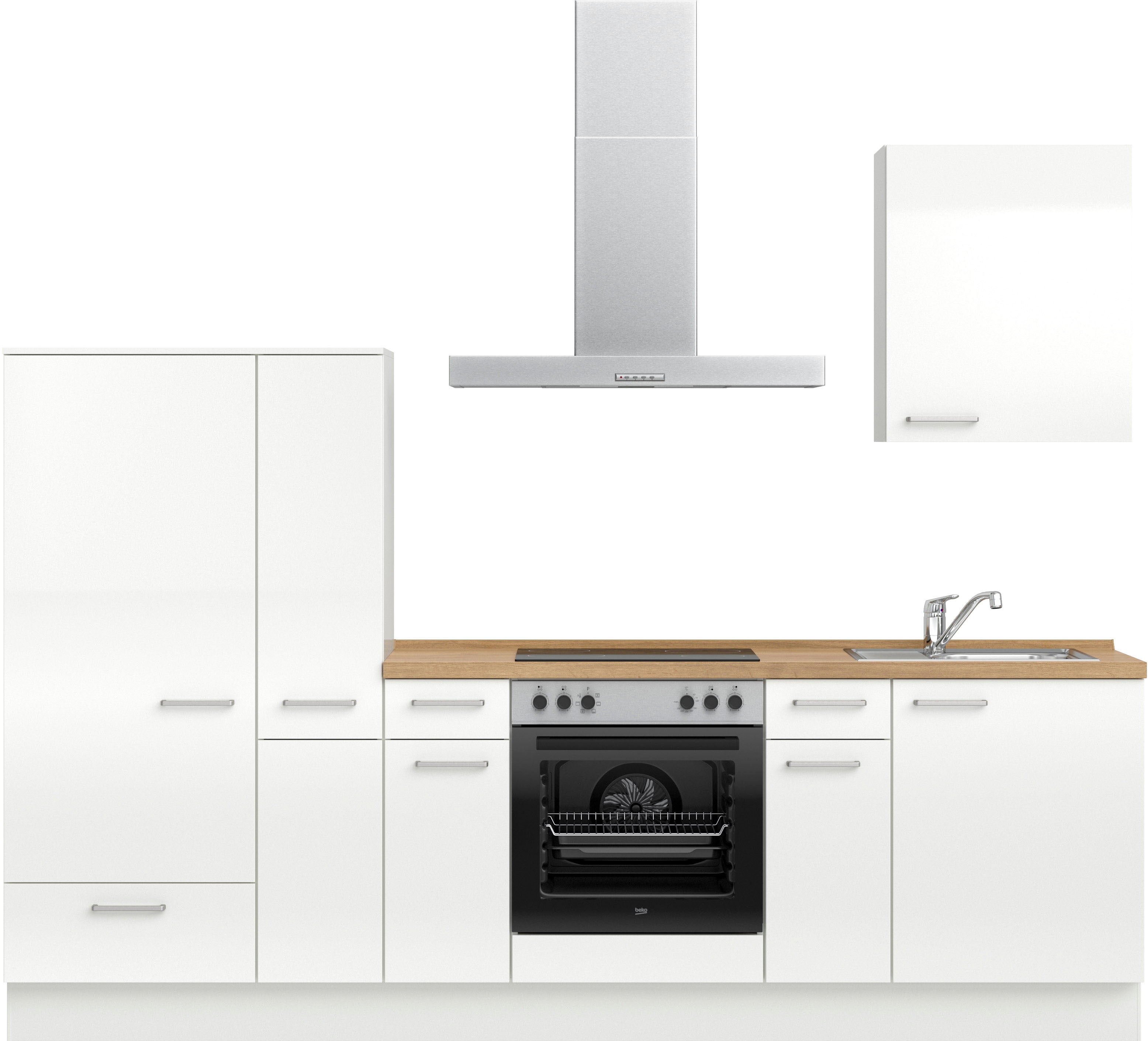 nobilia ""Flash I", NEU: individuell anpassbar mit gratis Profi-Beratung" vormontiert, Breite 270 cm, Ausrichtung wählbar, wahlw. mit E-Geräten