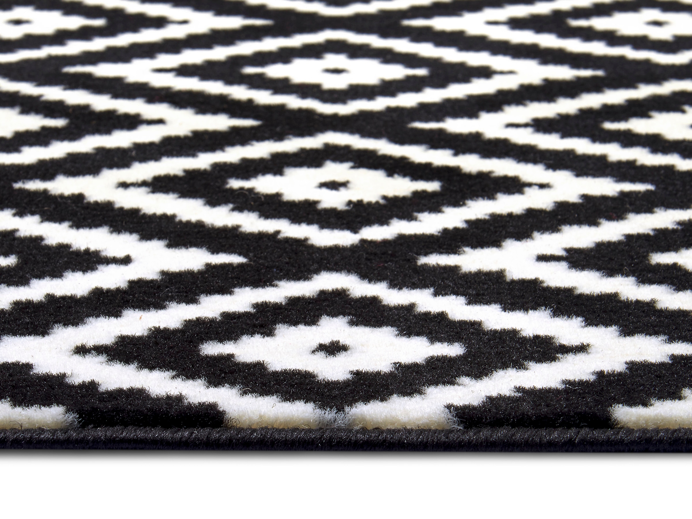 HANSE Home Teppich »Raute«, rechteckig, 9 mm Höhe, Läufer, Kurzflor, Skandi, Raute, Wohnzimmer, Schlafzimmer, Flur
